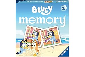 Bluey Mini Memory Matching Picture Snap Pairs Game for Kids Age 3 Years and Up