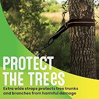 Vista 4 de Swurfer Correas para hamaca de árbol – Kit de colgar para hamaca, columpios de árbol, duradero, resistente a la intemperie, libre de óxido