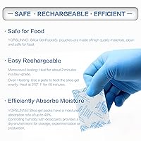 Vista 3 de Paquetes de gel de sílice, paquetes desecantes de 5 gramos, absorbentes de humedad, gel de sílice de grado alimenticio para deshumidificación