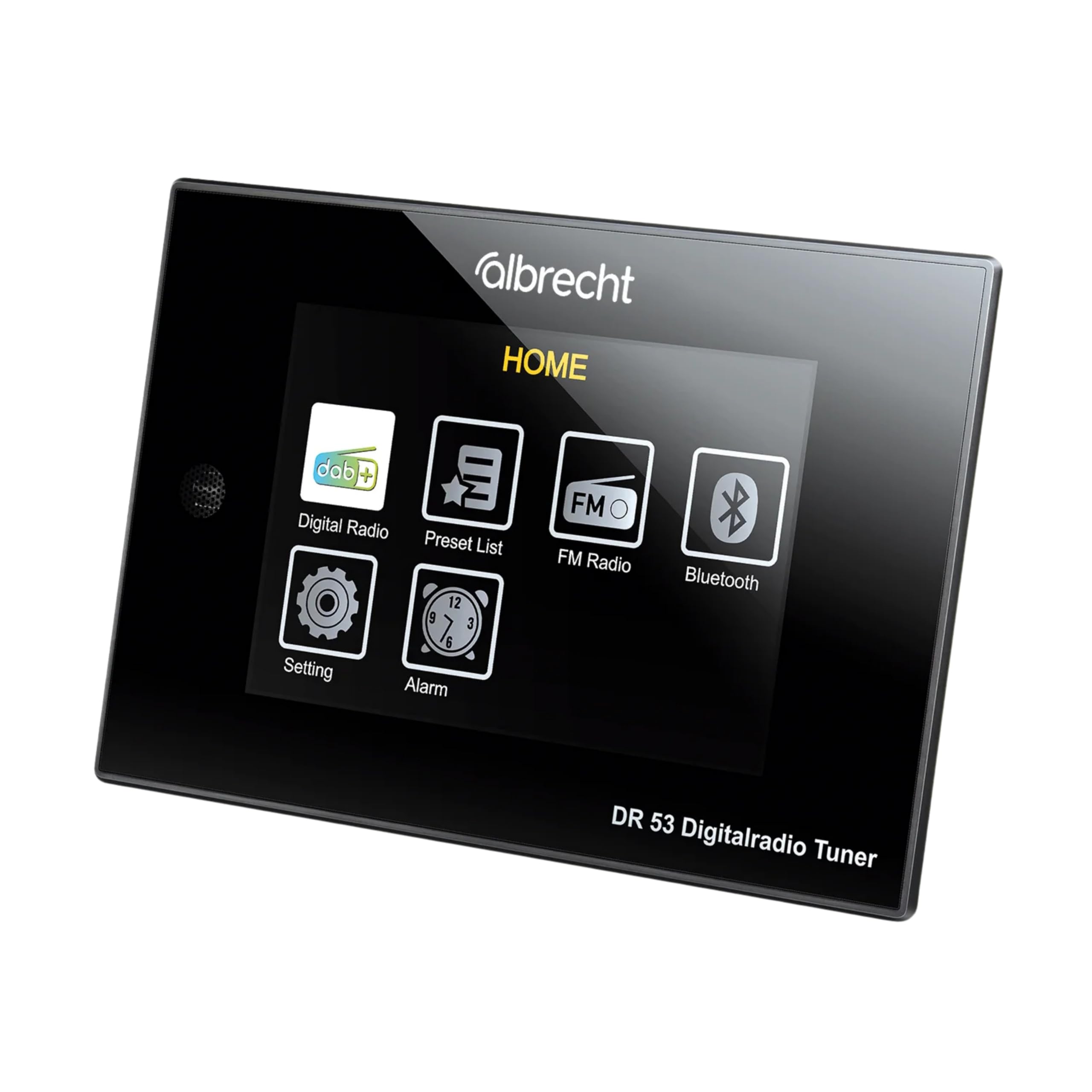 Albrecht DR53, Dab+/FM sintonizador de Radio Digital, 27251, con Pantalla a Color de 4 Pulgadas para conectar al Sistema estéreo, Incluye Mando a Distancia
