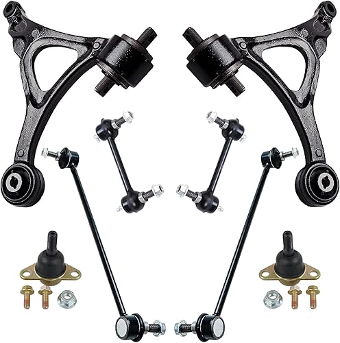 Miniatura 45 de Detroit Axle - Kit de brazos de control de extremo delantero RWD para Dodge Ram 03-06 2500 3500, 2 brazos de control superior con rótula 2 varillas
