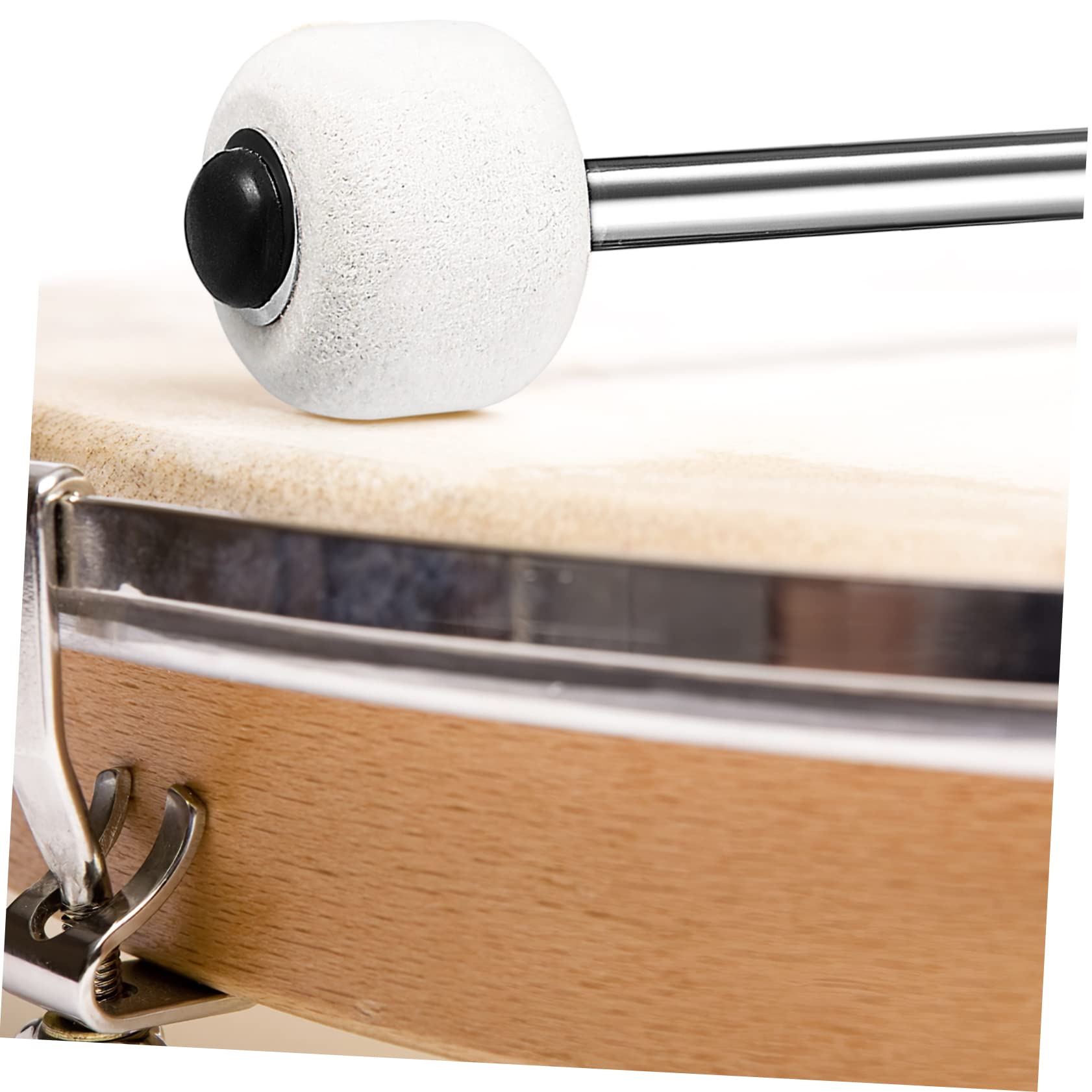2 pcs Drum Mallets Handle Felt Percussion Instrument Accessories Marching Band Snare Bass Drums