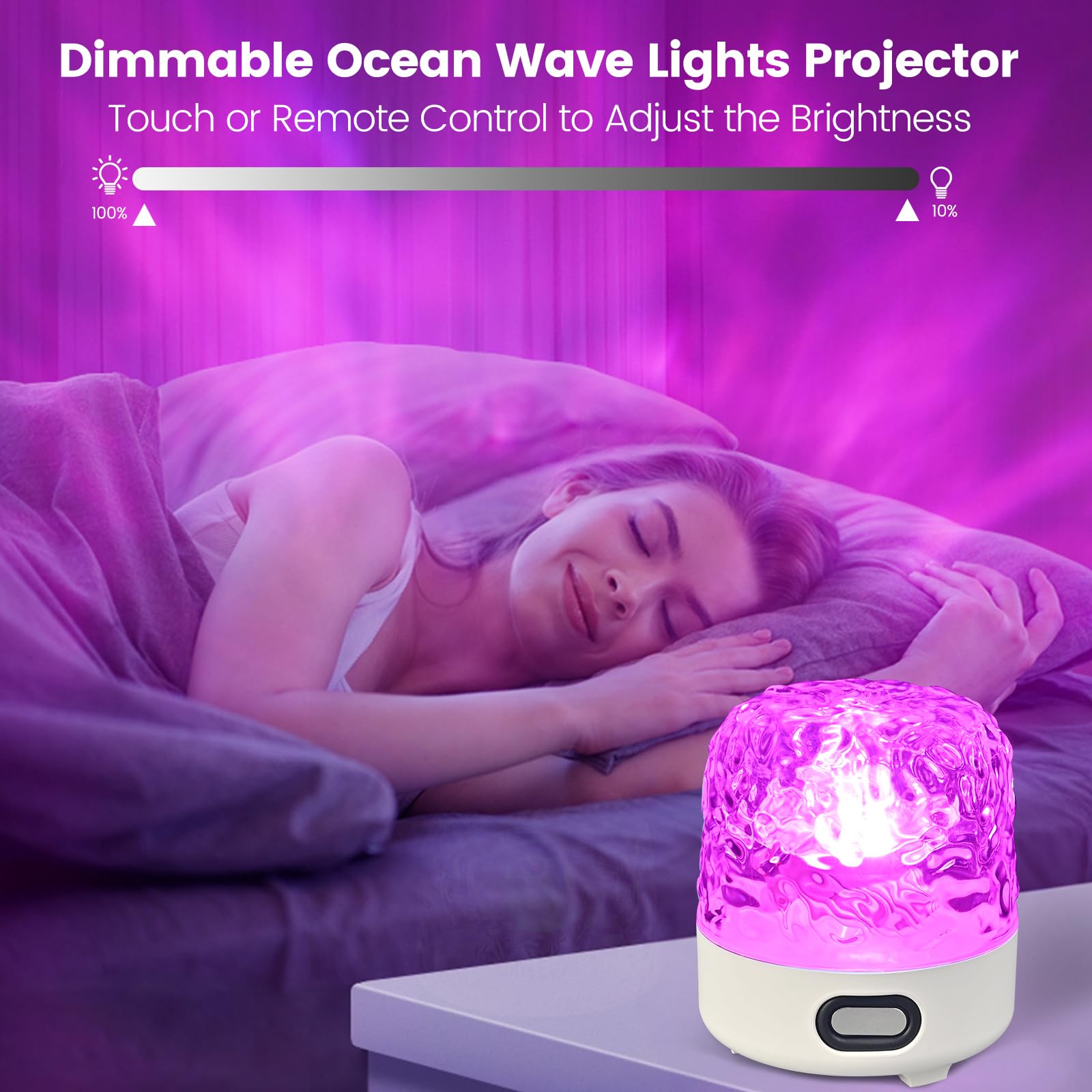 Proiettore di Stelle Intelligente WiFi con Luce Notturna e Lettore Musicale con Telecomando per Decorazione Camera