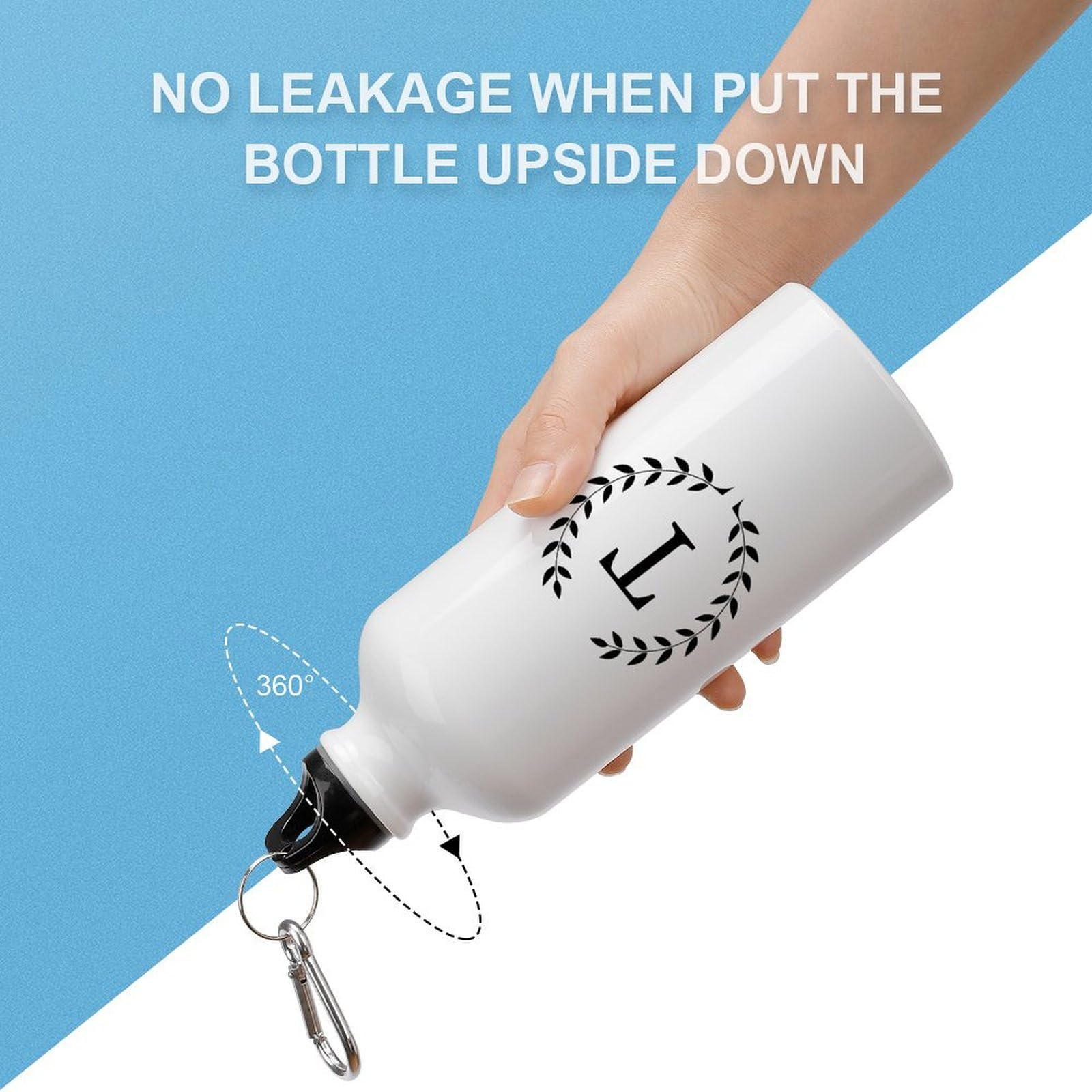 Amazon.com: JuneLucky Monogram Letter T Wreath Portable Sport