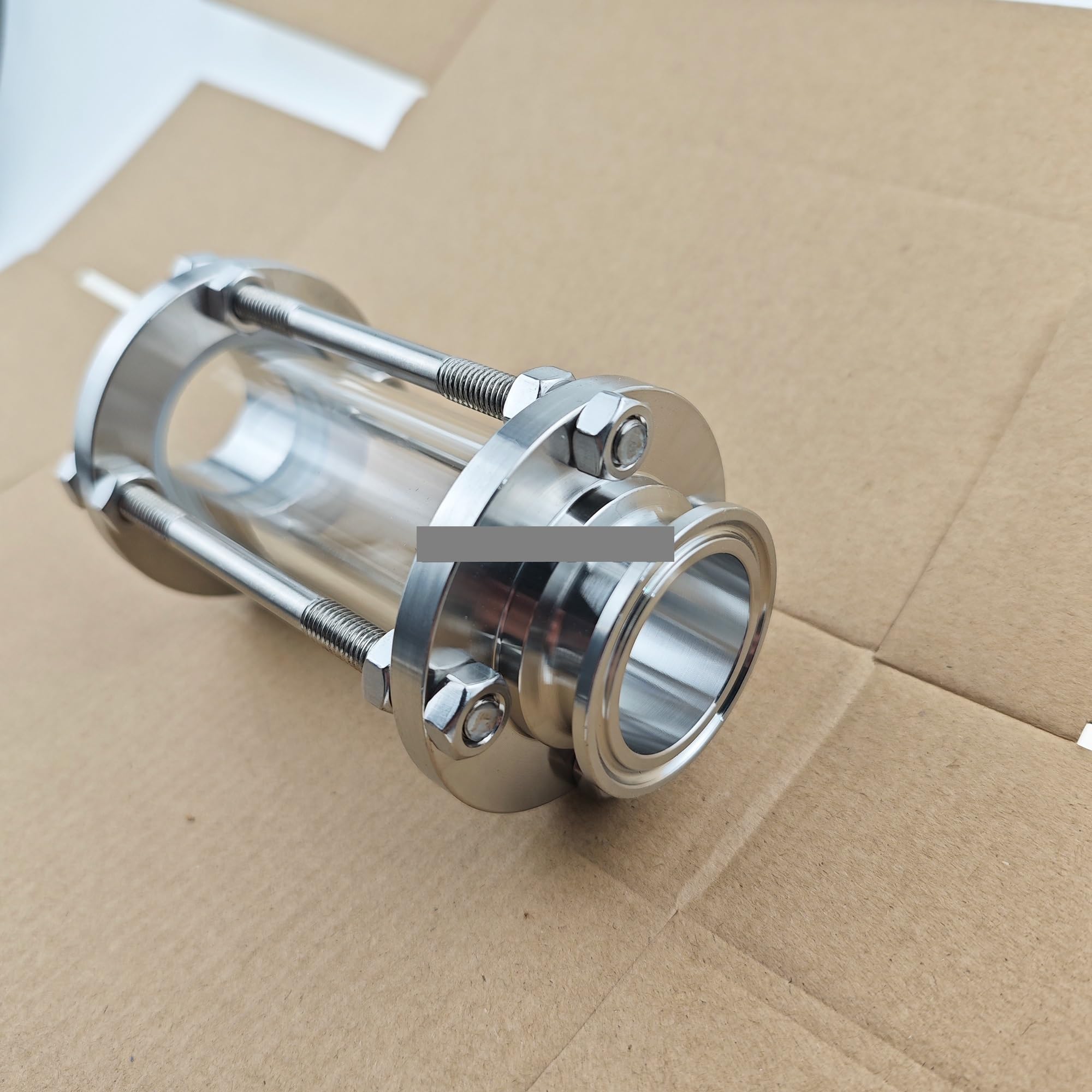 1.5" Tri Clamp(50.5mm) Sight Glass Flow Diopter Fitting OD38mm 304 Stainless Steel Homebrew Beer Ferrule