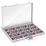 Trade Show Display Case Table Top Portable Aluminum Sports Card Display Case Frame with Clear Acrylic Showcase with Locks for Jewelry Craft Collector Shows