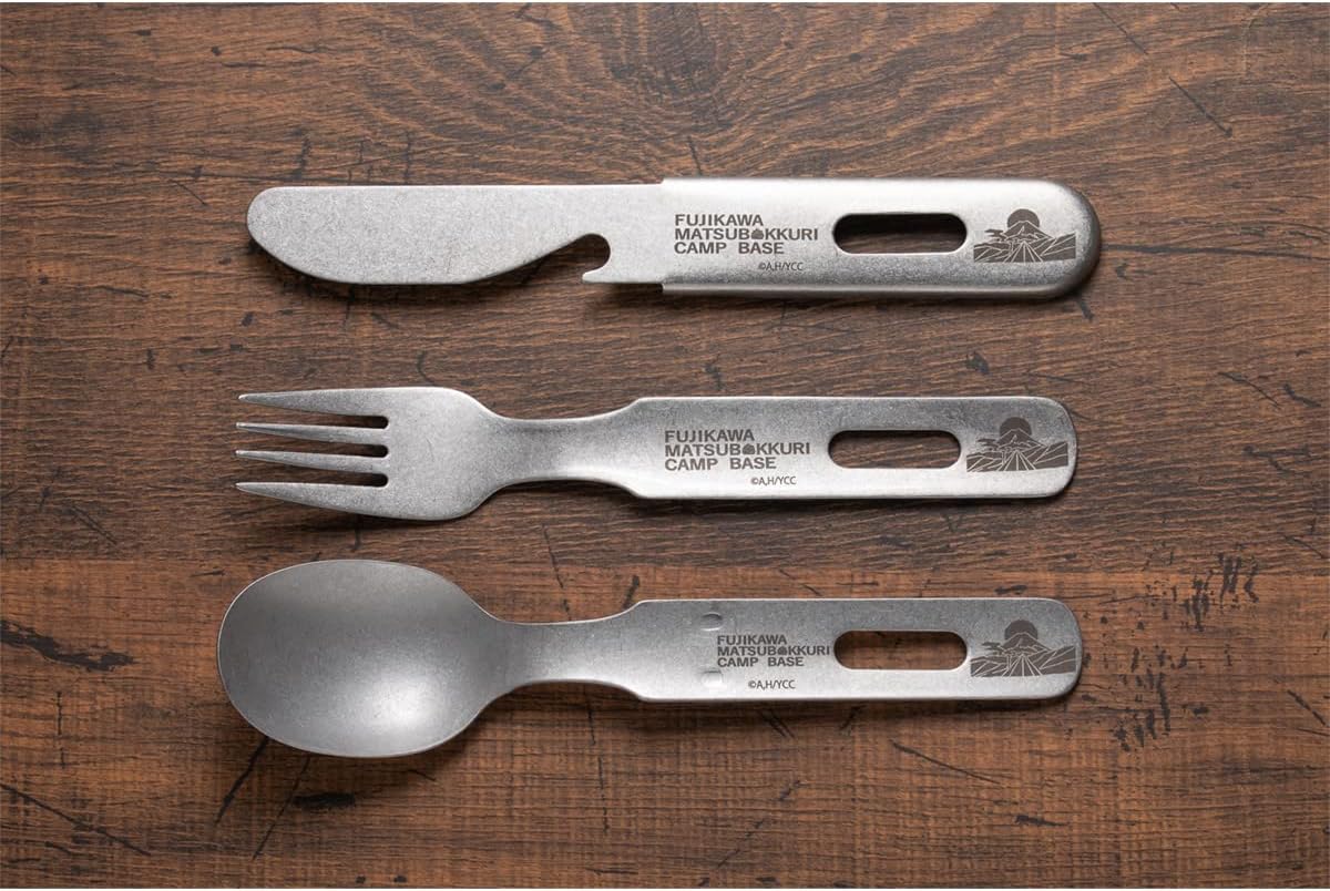 Yuru Camp Movie Cutlery Set, Pine Cone Campsite Ver.