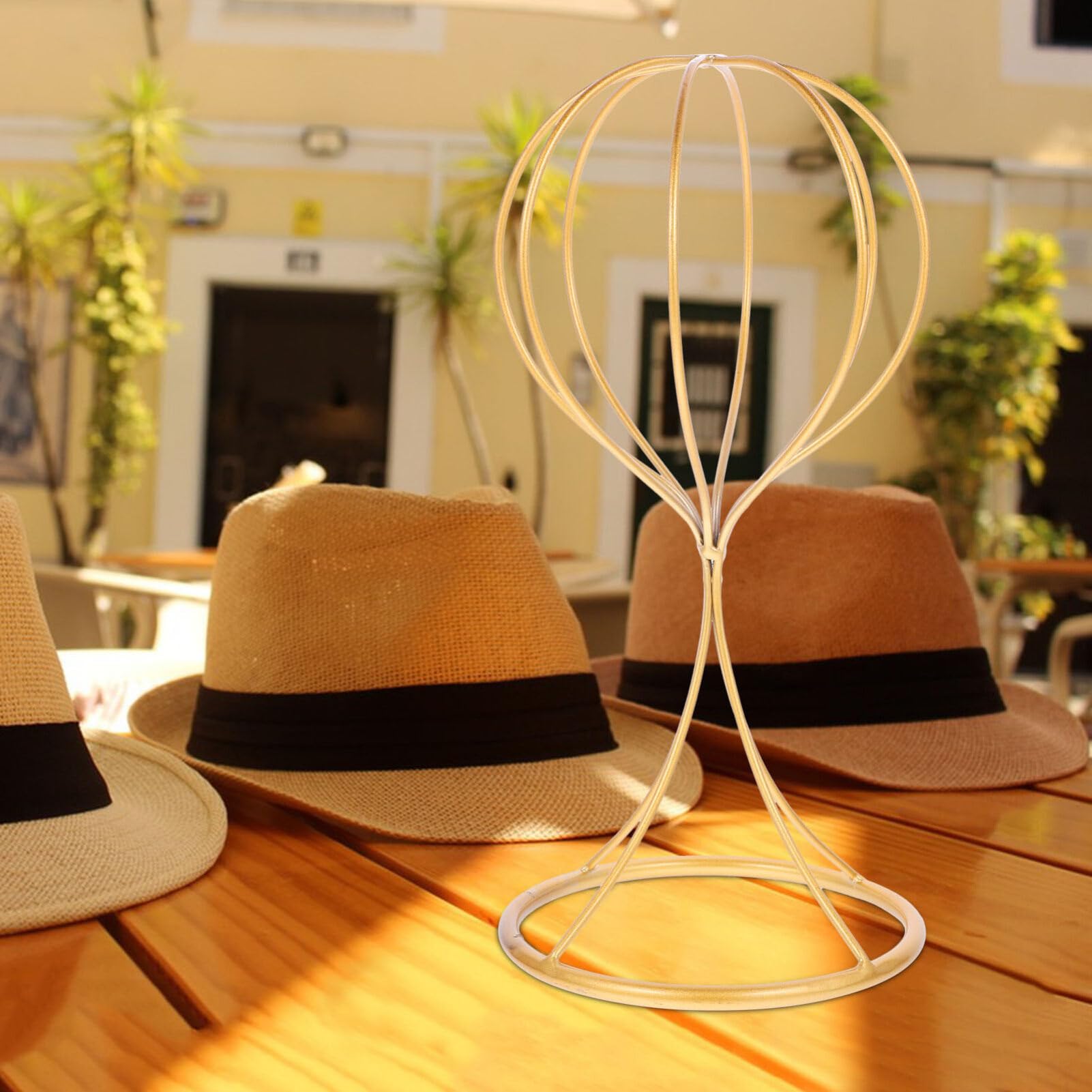 Amazon.com: Luxshiny Vintage Wire Hat Display Stand Rack Sturdy