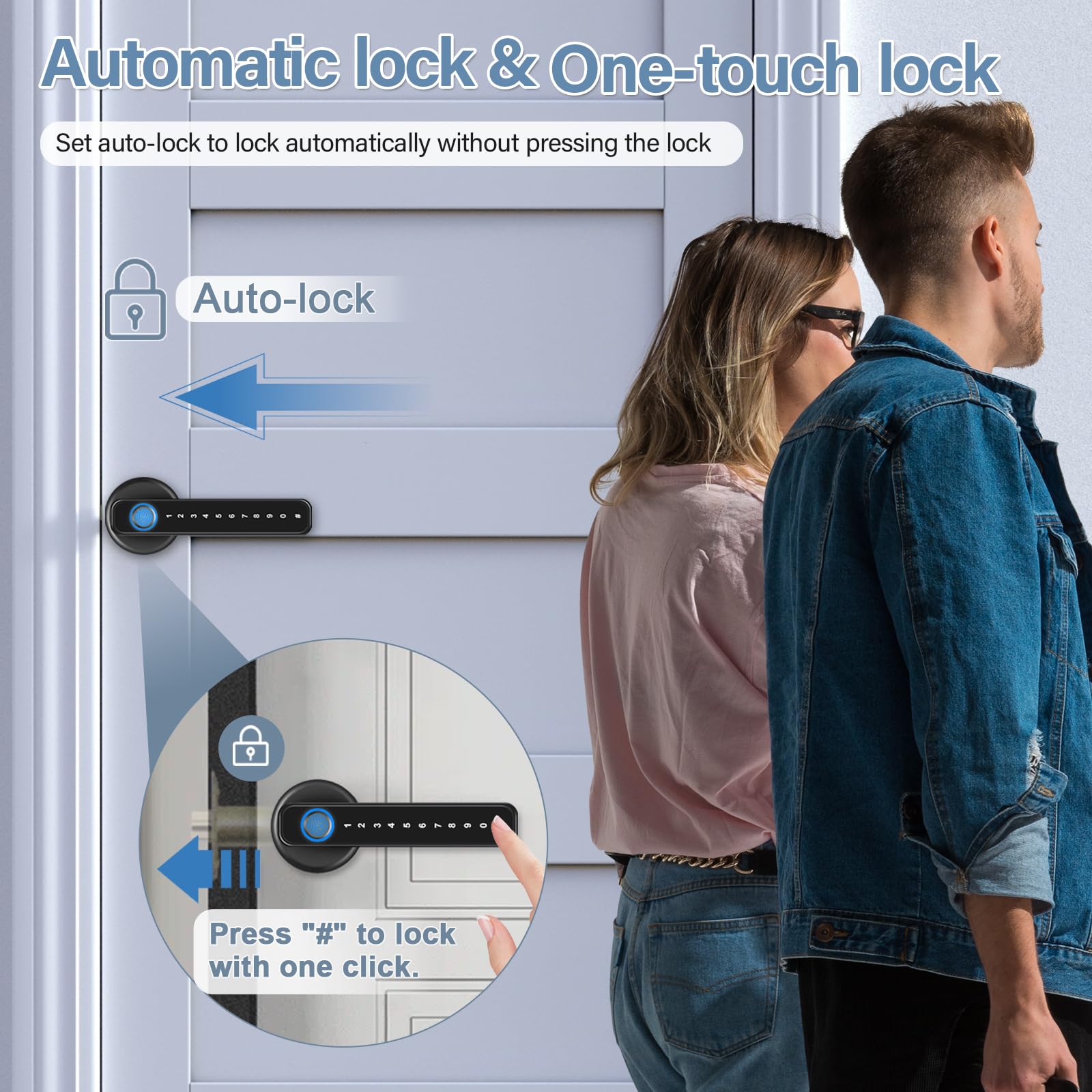Fingerprint Door Lock - Smart Keypad & App Control -5