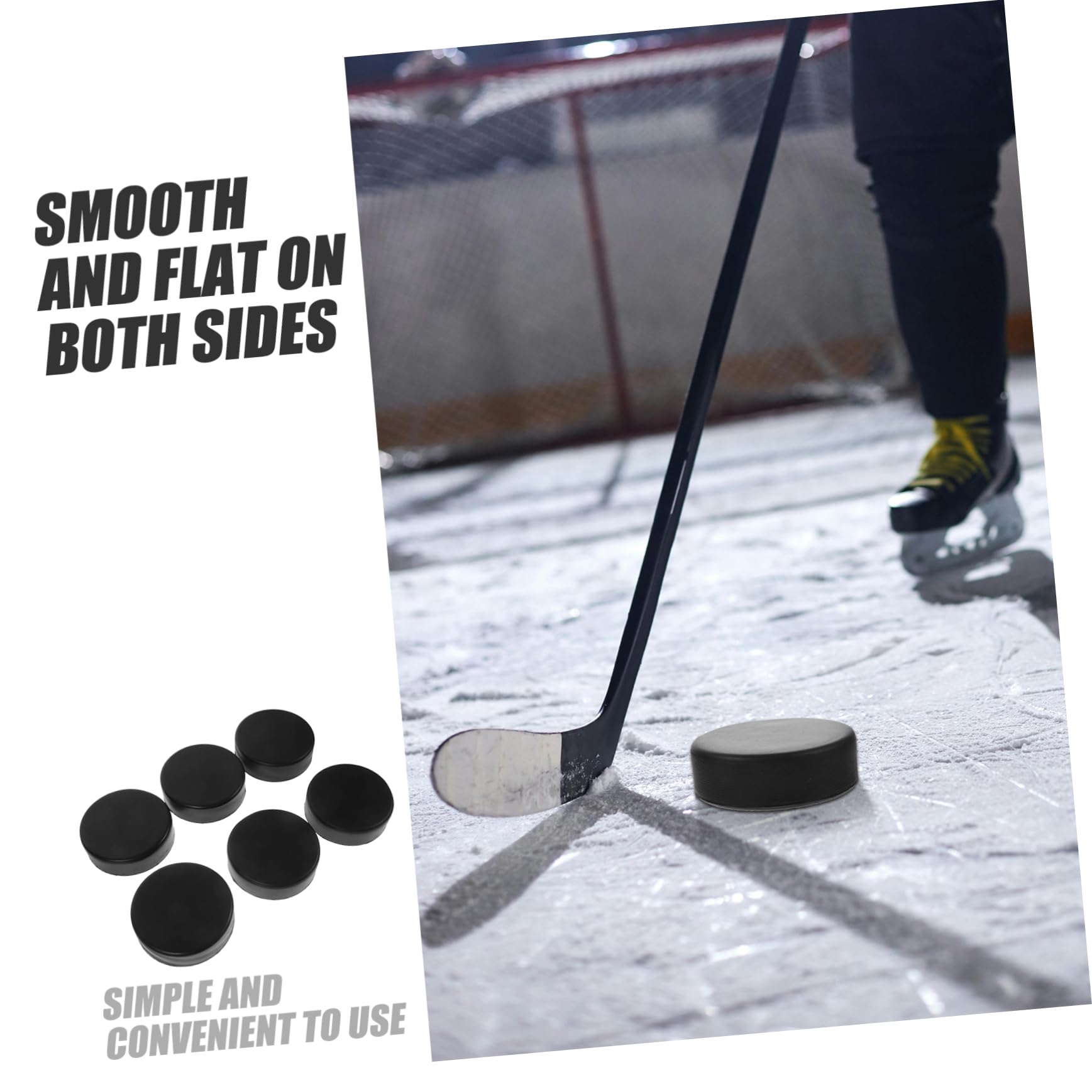 BESPORTBLE Palet Rondelle De Hockey sur Glace pour La Pratique Match De Hockey Bâche De Hockey Rondelle De Course De Hockey sur Glace Air-Hockey Black Unité Centrale