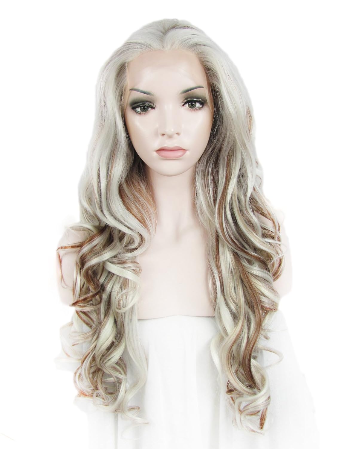Imstyle Party Wig Hair 2 Tone Mixed Hair Cosplay Body Wavy
