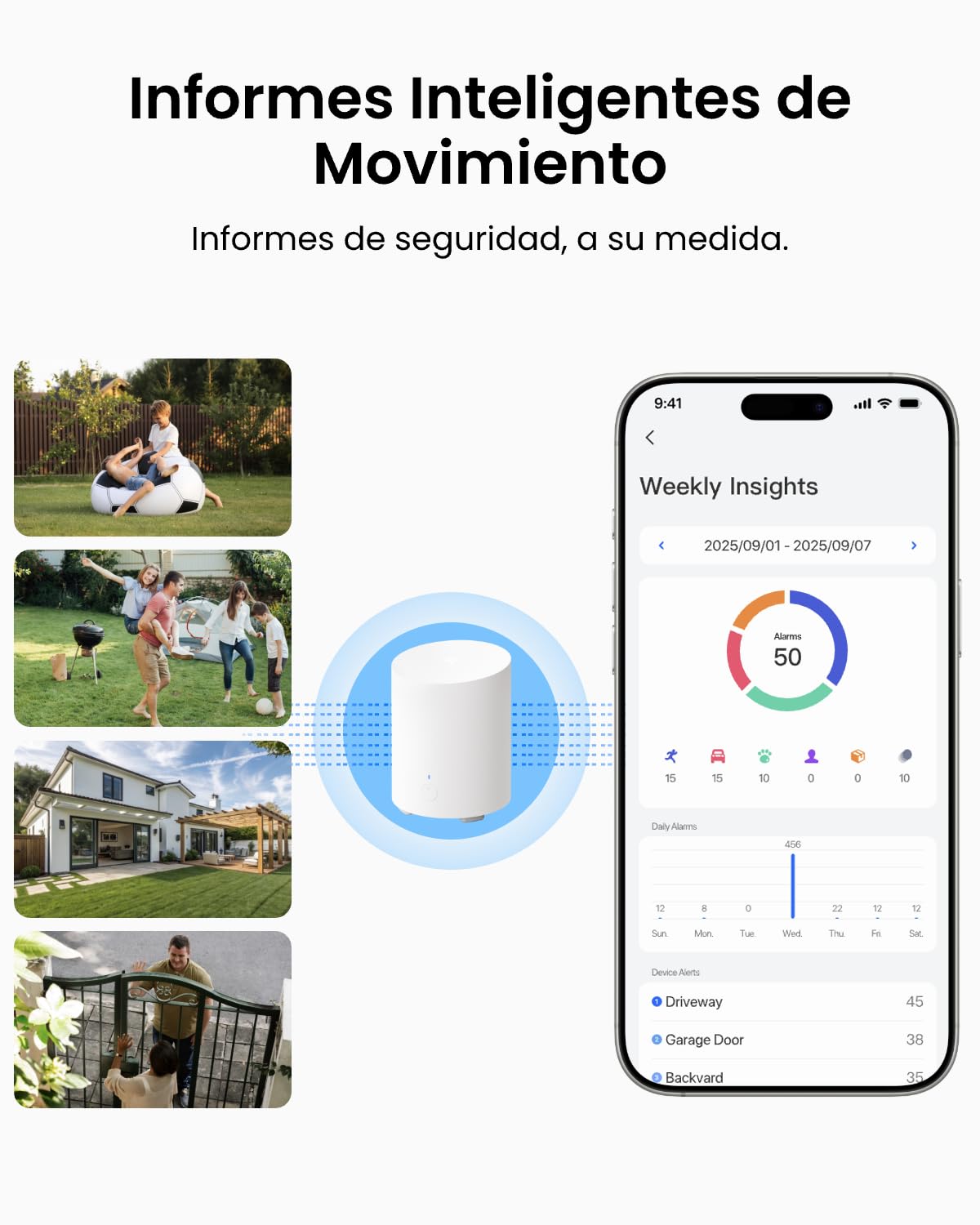 Reolink Kit Cámara Solar, 3K 5MP y Visión Nocturna a Color, hasta 1 TB de Memoria, Sin Suscripción, Alertas de Movimiento con IA, Impermeable para Exteriores, Home Hub Mini + 2 Cámaras Argus Solar