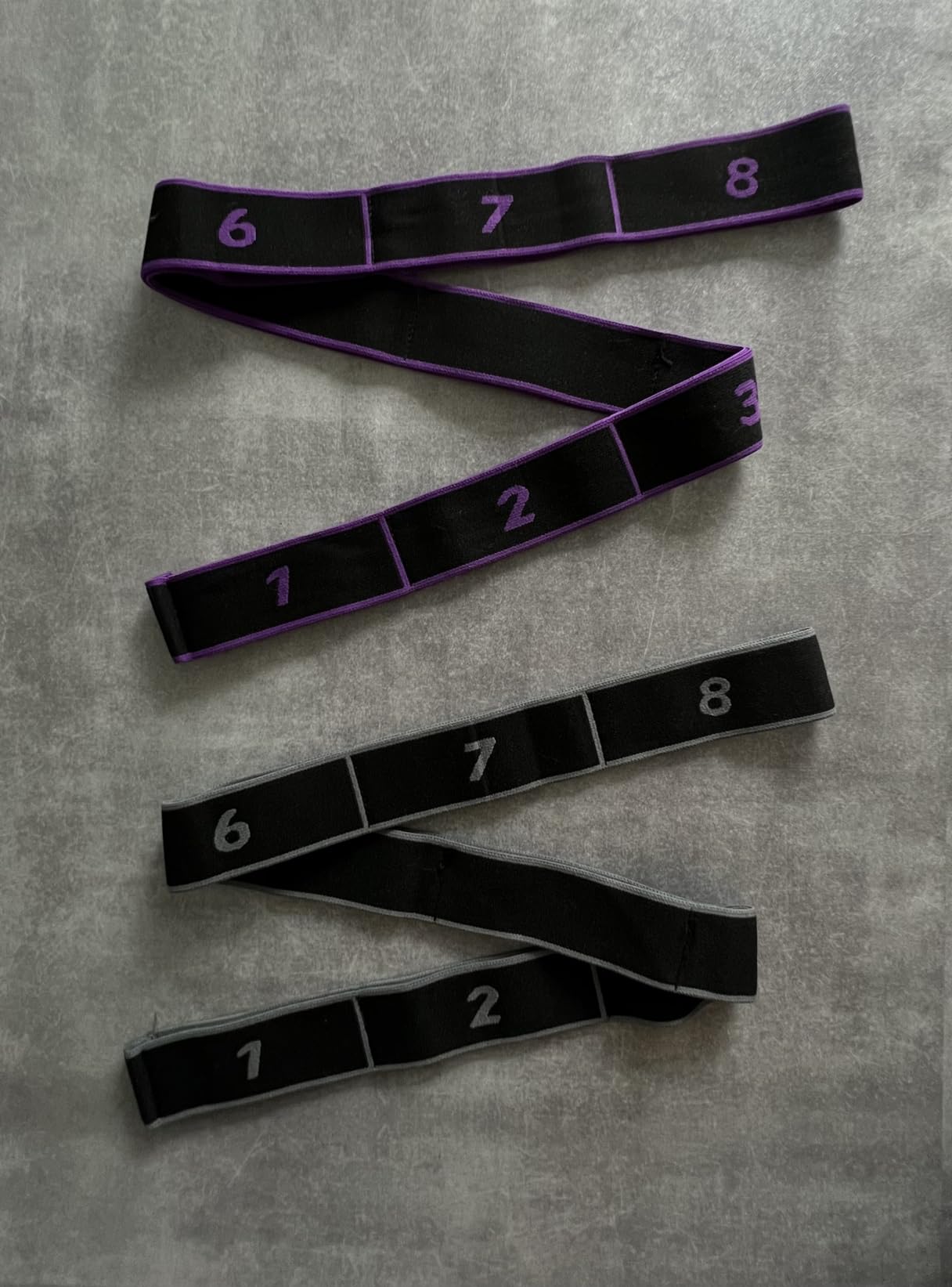 HJZHII Yoga Stretchband Set Mit 8 Schlaufen - Perfekt Für Dehnübungen, Pilates & Fitness