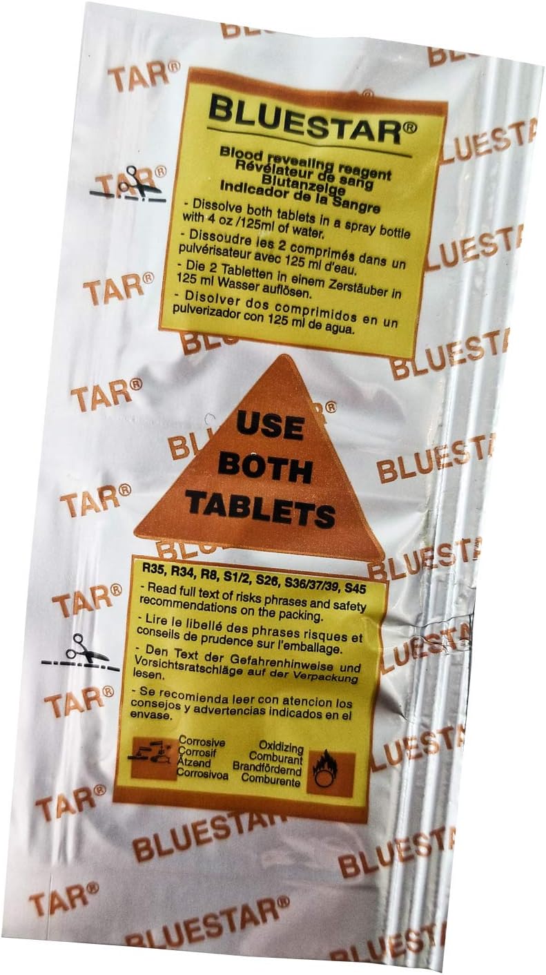 Crime Scene Bluestar Luminol, Single Pack