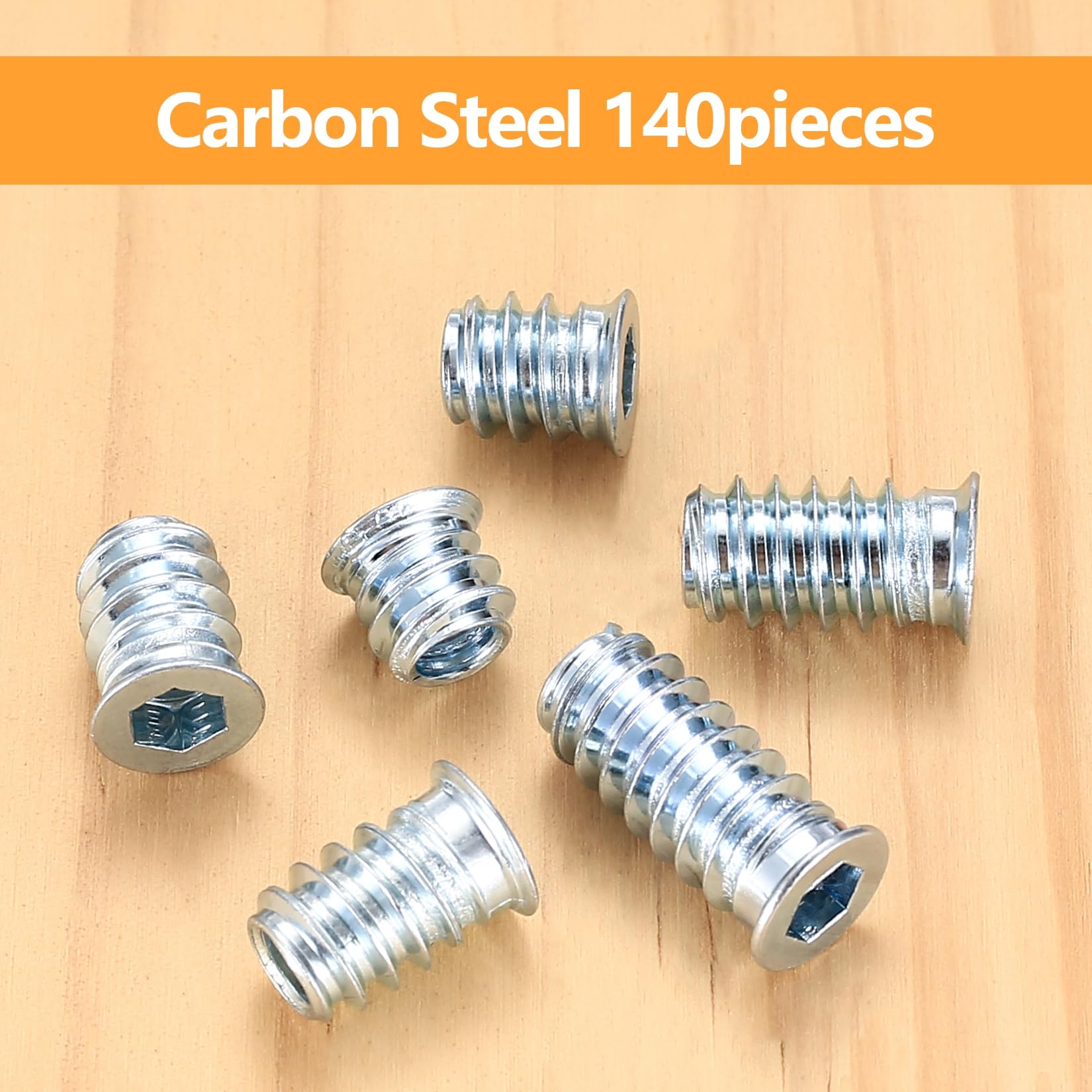 20 Dadi Esagonali Per Legno M4x10mm - Inserti Filettati Per Mobili, Armadi, Sedie - Foto 6