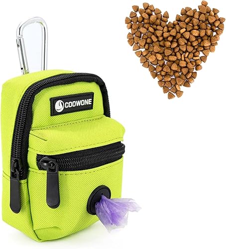 Bolsa de golosinas para perros, soporte para bolsas de excrementos de perro para correas, contenedor de aperitivos para mascotas con bolsa pequeña