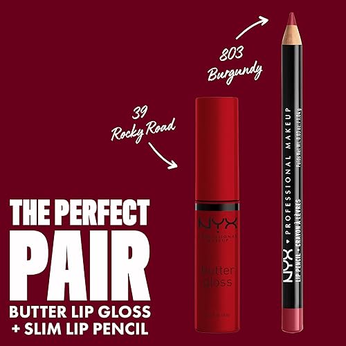 Miniatura 231 de NYX PROFESSIONAL MAKEUP Butter Gloss - Brillo de labios no pegajoso, tono marrón achocolatado (Ginger Snap)