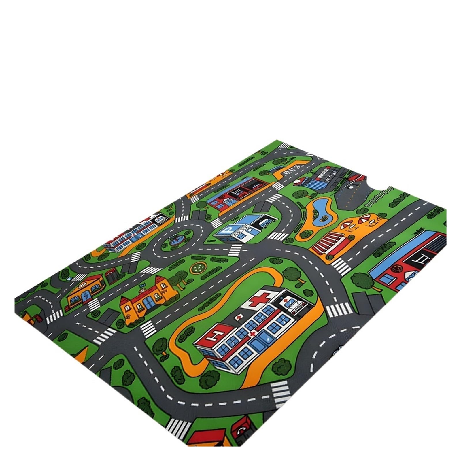 Tapis de jeu safari animal 80x250 cm route éducative et antidérapante pour chambre d'enfant