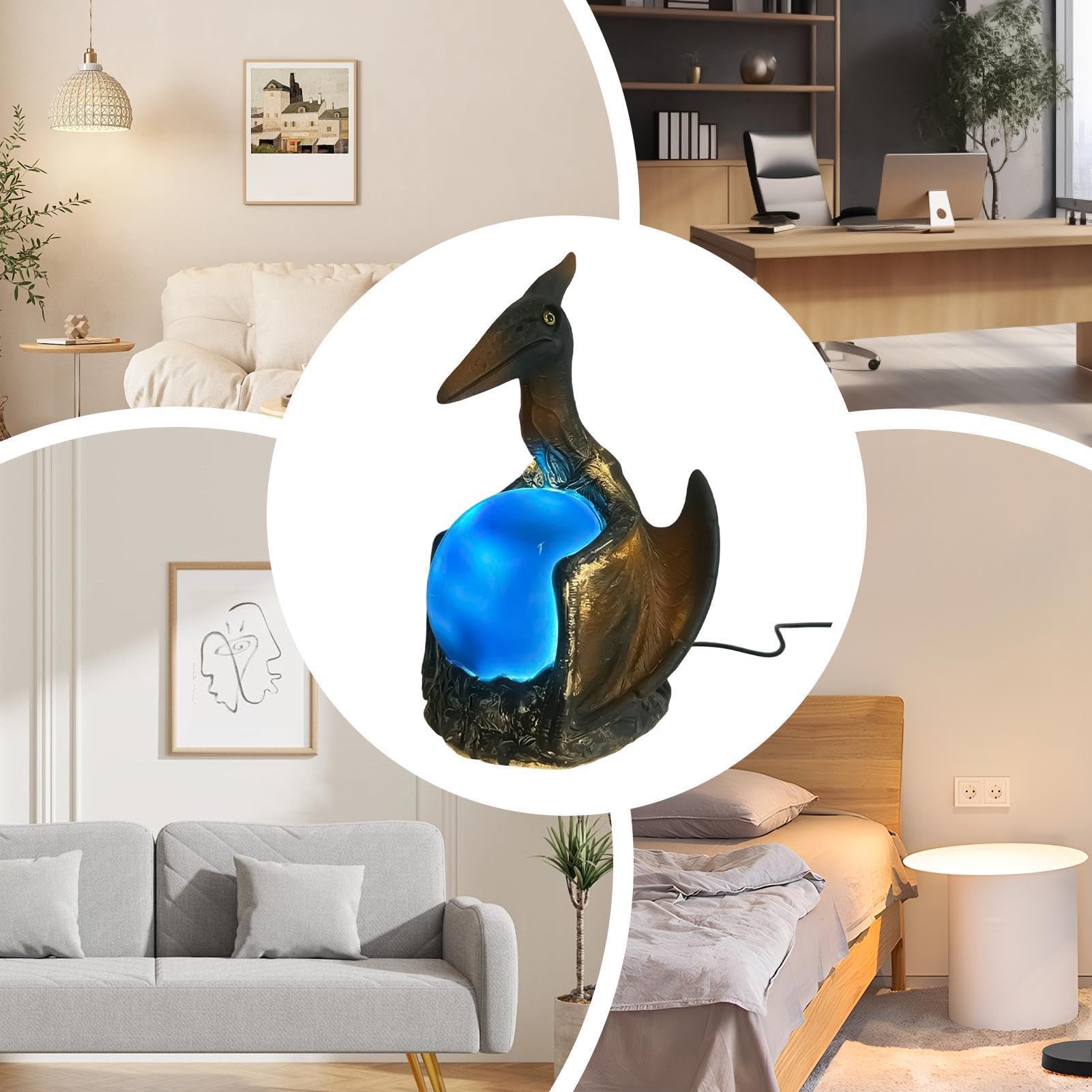 Lámpara Dragón Infantil Figurina decorativa USB de temática de fantasía | Lámpara Luminosa con Forma de Dragón Para niños, salón, dormitorio, estudio, oficina en casa