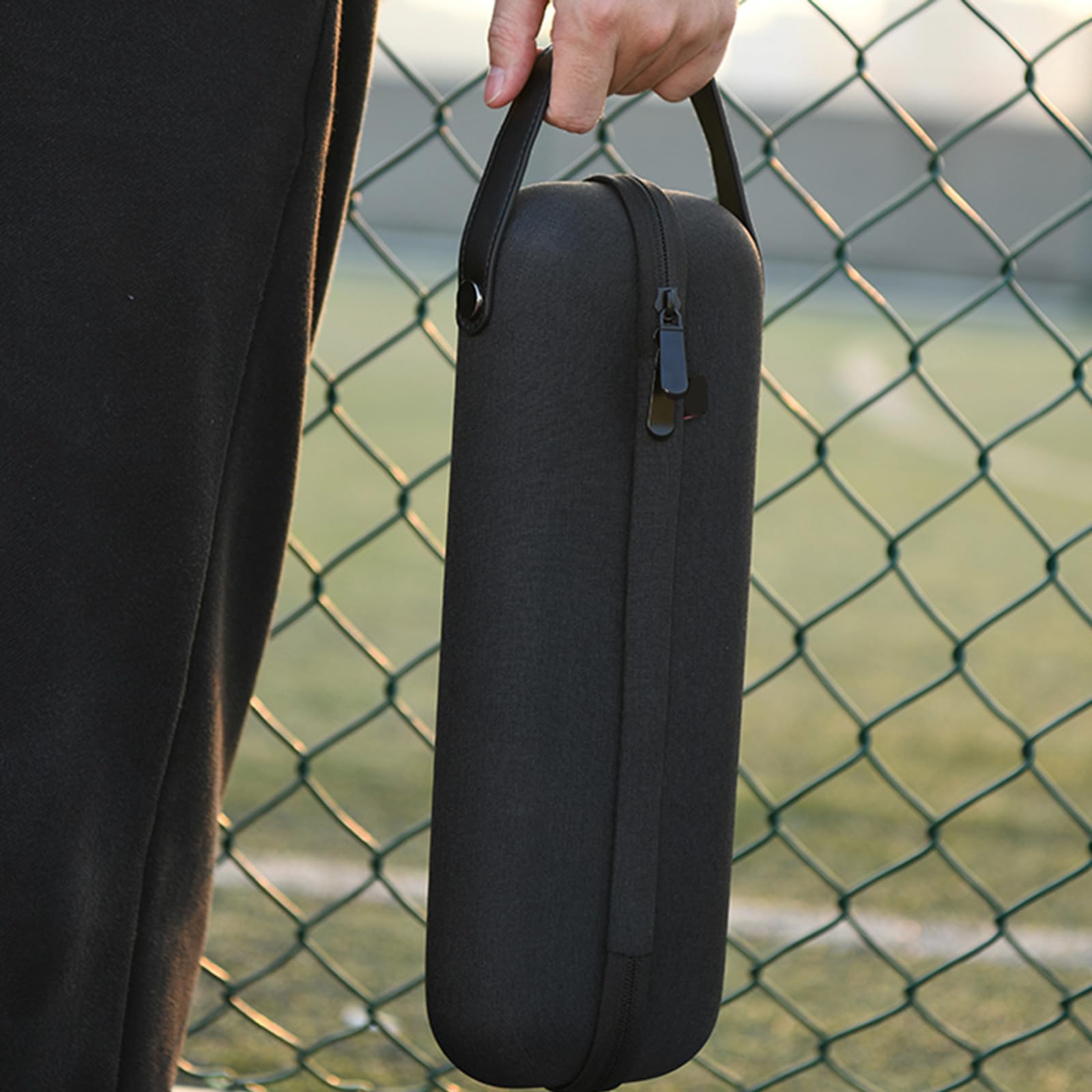 Black Travel Carrying Case Protections Sleeve Pouches Covers for Two Microphones Receiver