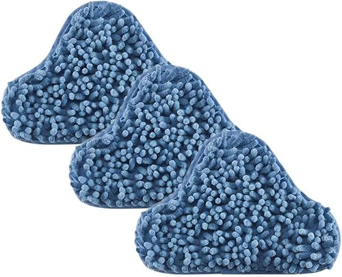 eoocvt 3 piezas H2O - Mopa de vapor X5 almohadillas de felpilla azul coral compatible con H20 repuesto lavable