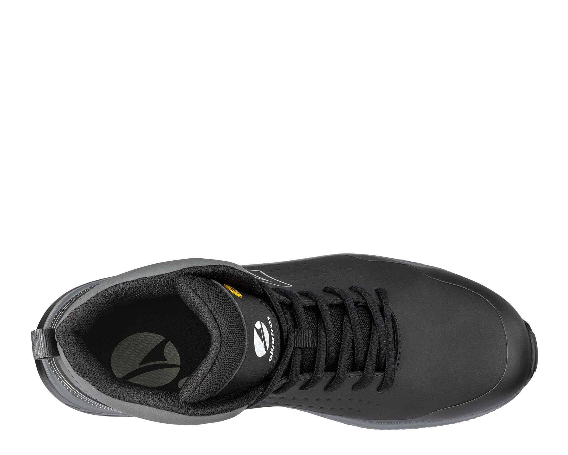 ALBATROS Vigor 2 Impulse MID S3S ESD FO HRO SR buty ochronne, uniseks, antypoślizgowe, bez metalu, wegańskie, z włókna szklanego, czarny, 38 EU