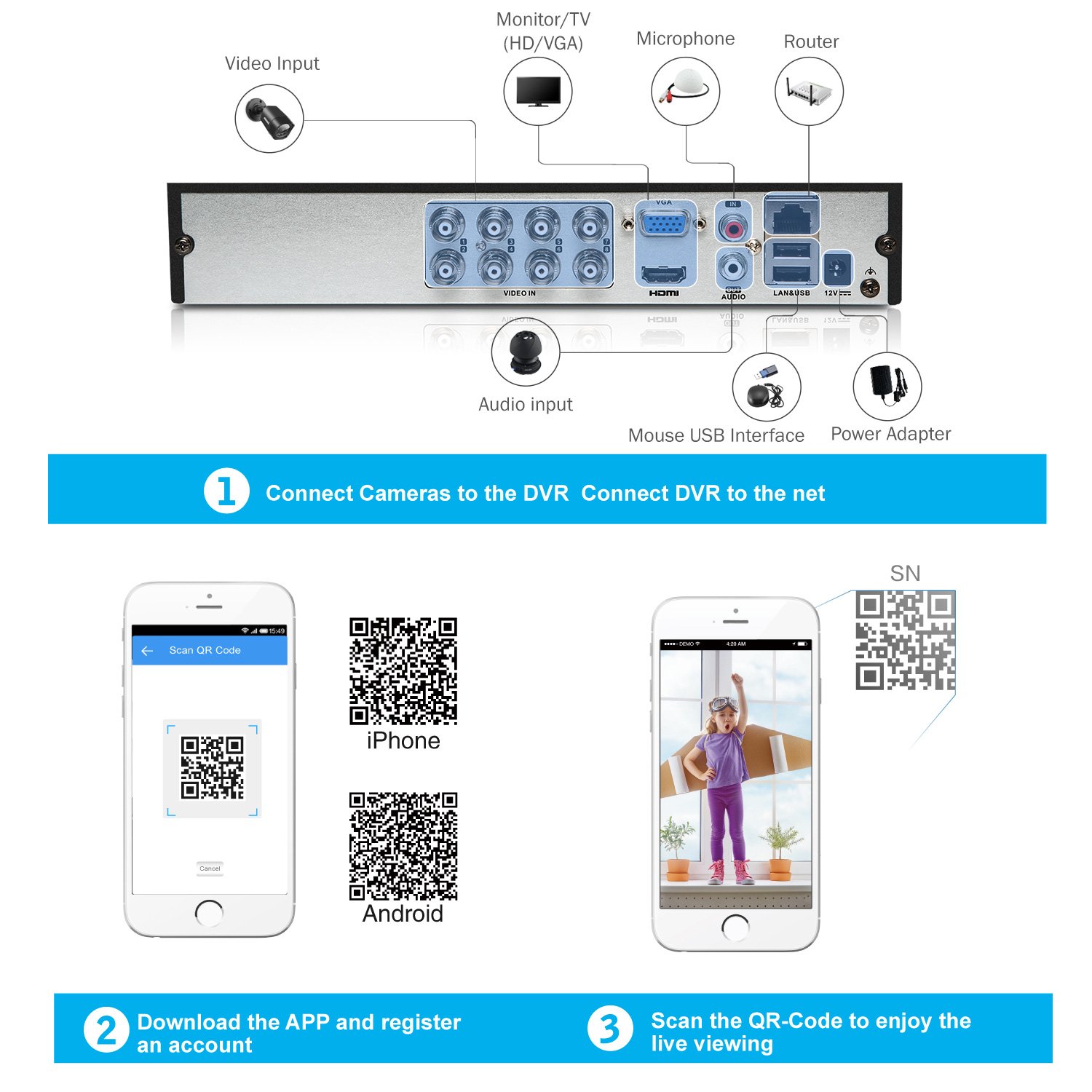Annke Channel Hd 1080p Lite Home Smart Recording Security