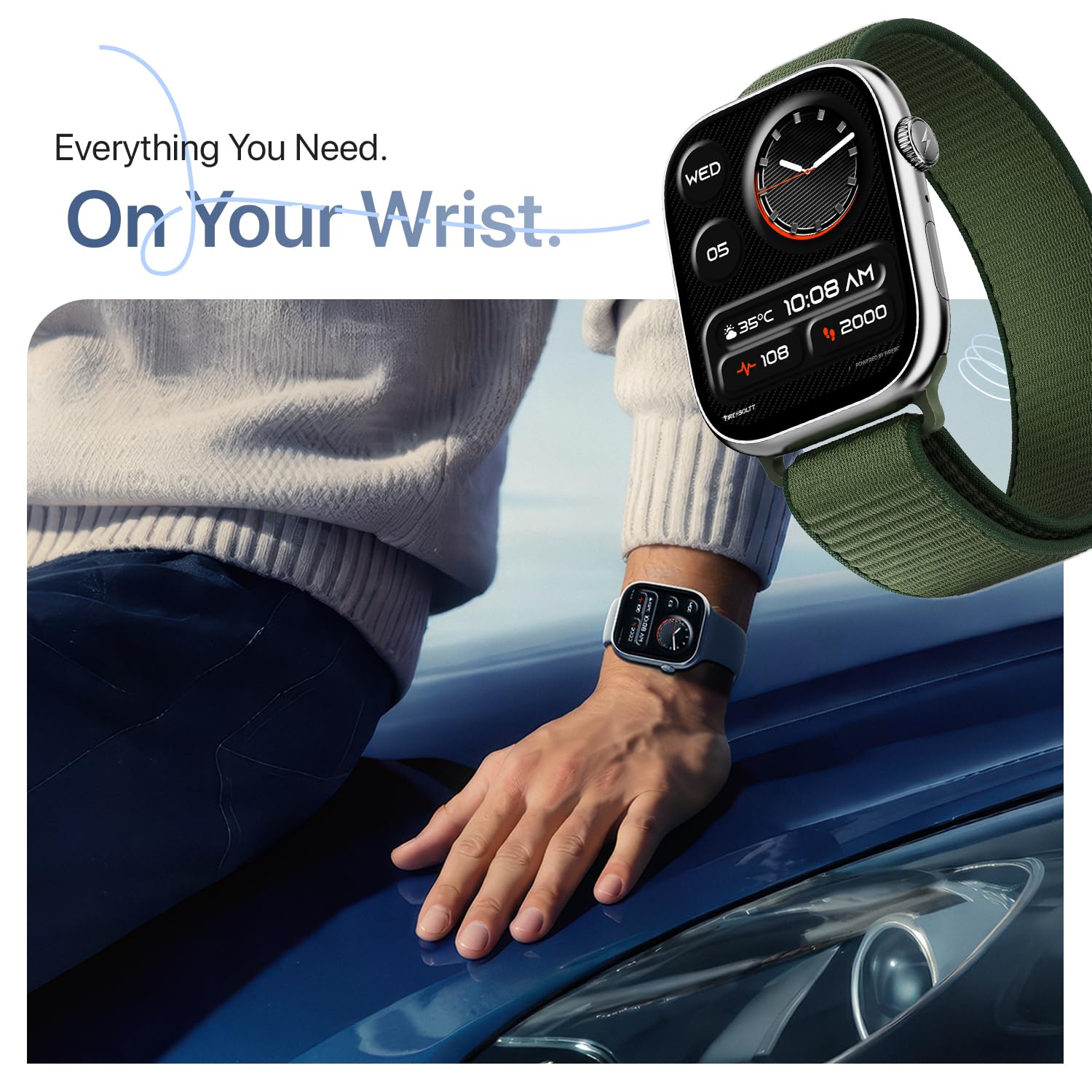 Fire-Boltt Ninja X Ring Smart Watch with 1.96” Large Display, Bluetooth Calling, Wireless Charging, AI Voice Assistant, 500+ Watch Faces, Health Suite, Smart Watch for Man & Woman — Amazon image 11