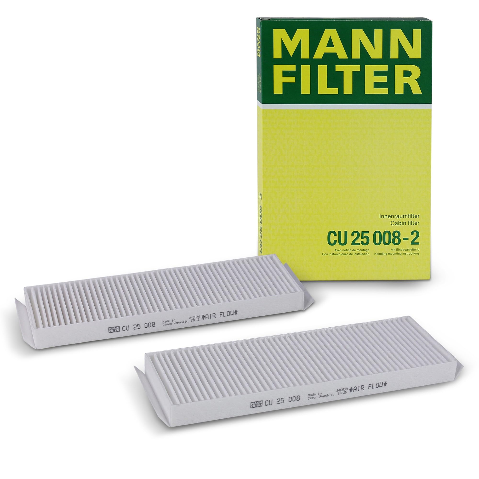 3x ✅Fits MANN-FILTER CU 25 008-2 Filter, cabin air CU 25 008-2 MANN- ⭐UK Seller⭐