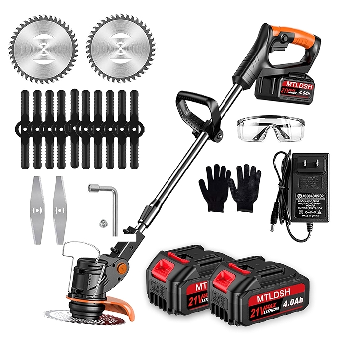 电动无绳除草机多功能草坪修剪器