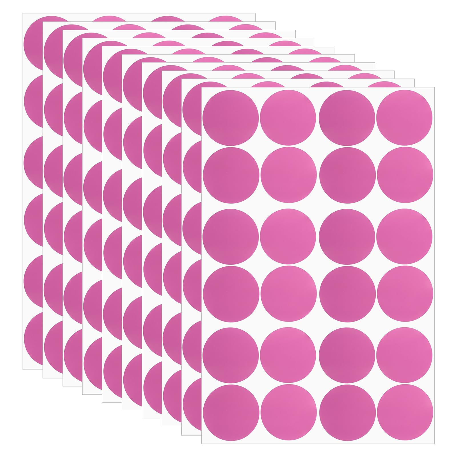 PATIKIL Round Colored Stickers 1.2"