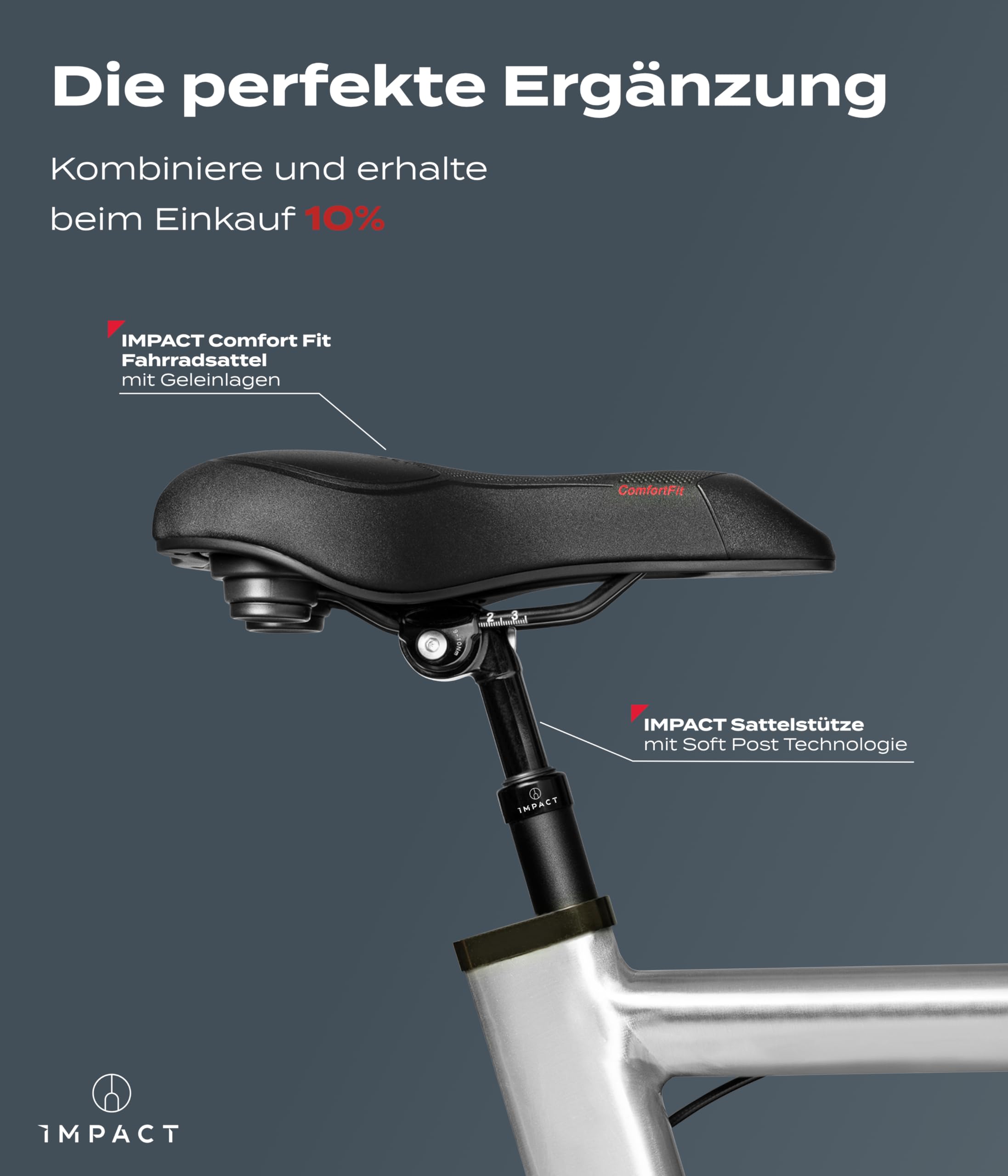 Air Seat Zadelvering fiets - zadelpen geveerd - het origineel