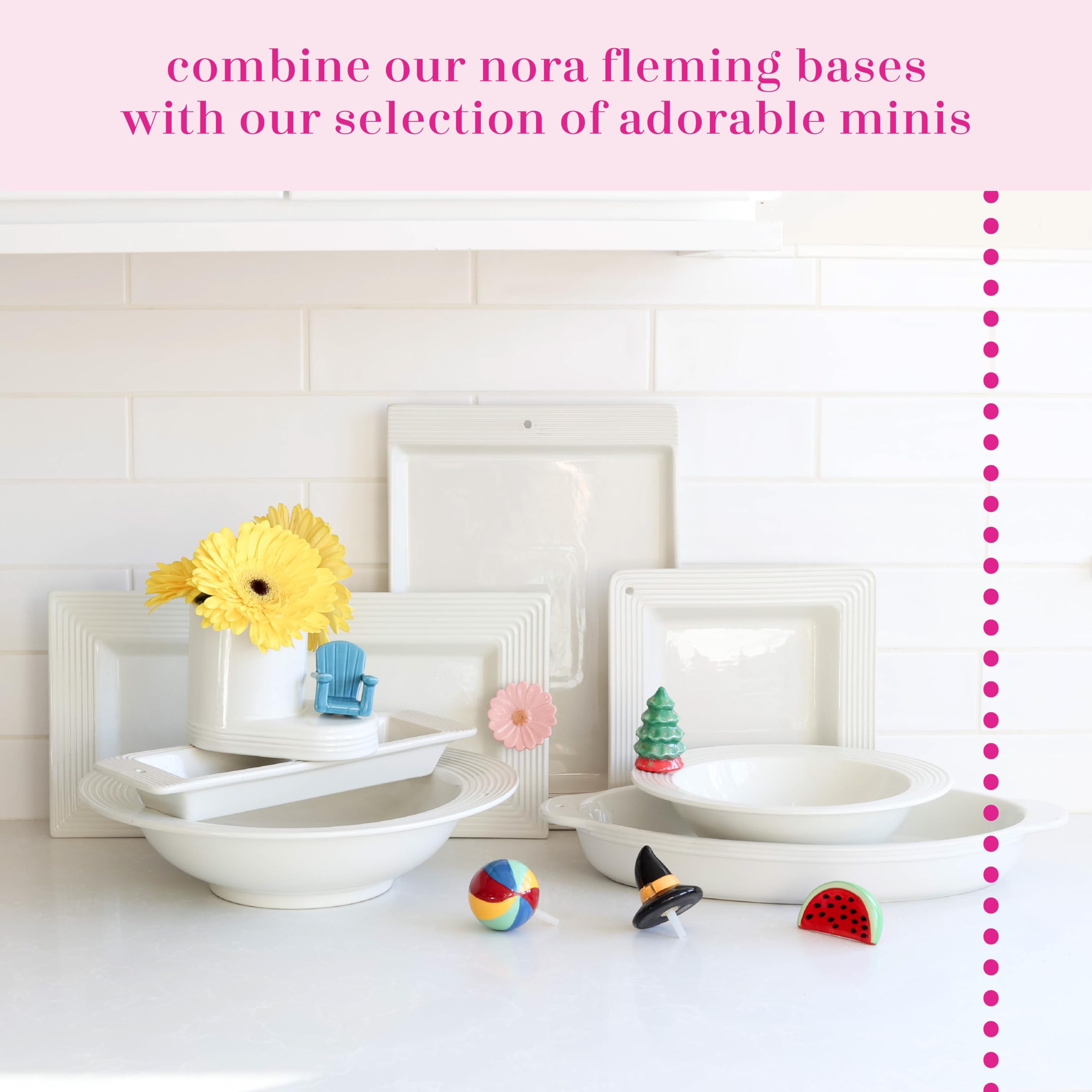 Amazon.com: Nora Fleming pinstripes napkin and candy holder: Home