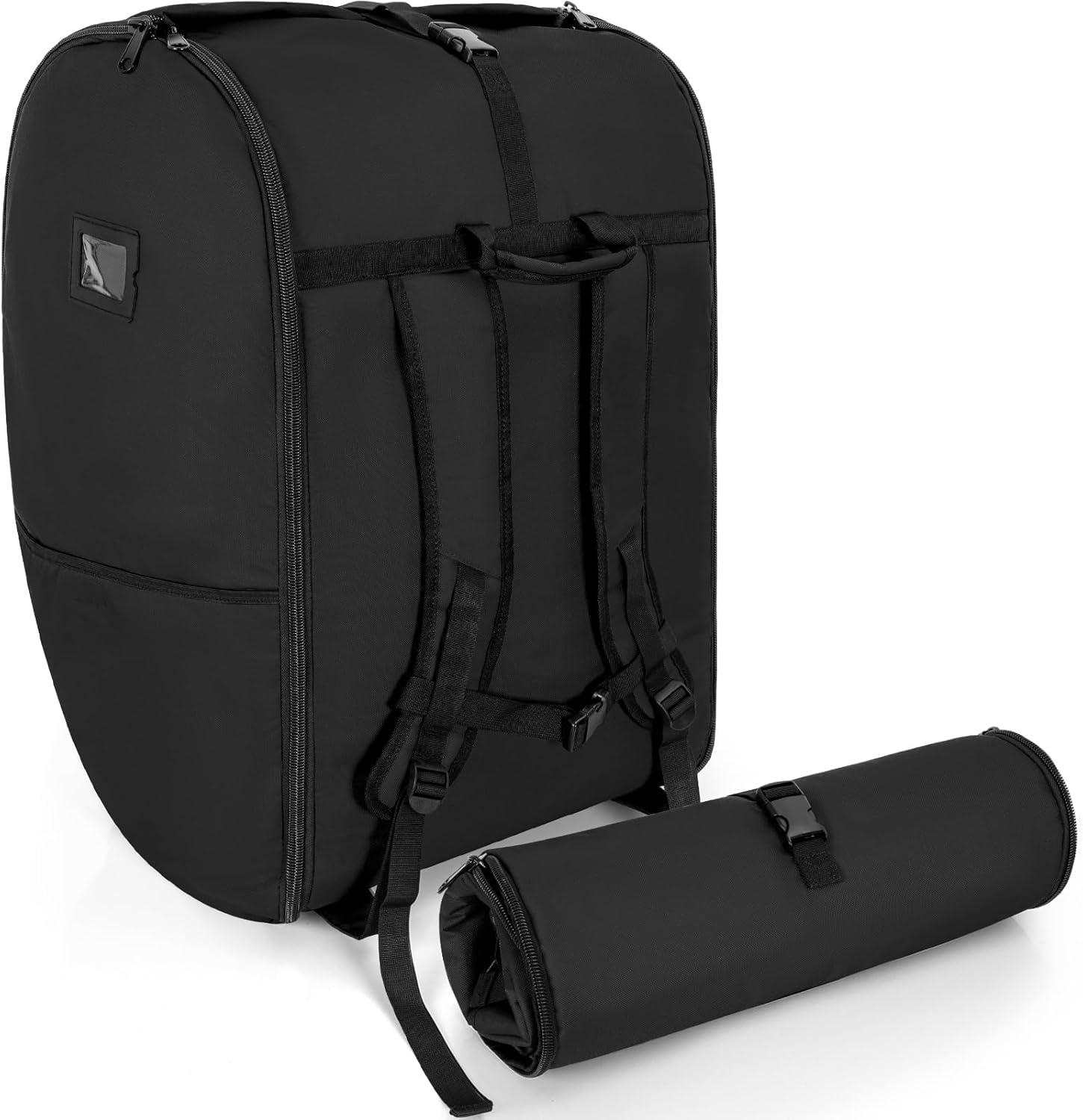 Padded Car Seat Travel Bag for Doona (Black) – Foldable, Stroller Gate Check