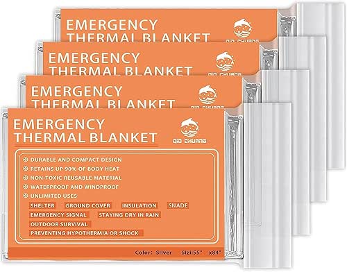 Emergency Mylar Thermal Blankets -Space Blanket Survival kit Camping Blanket