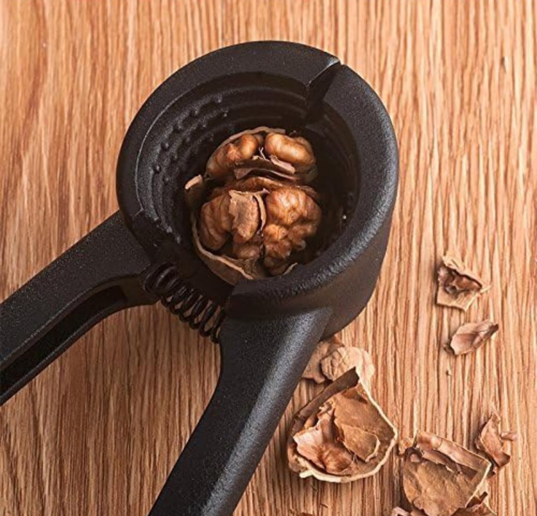 Daivik Walnut Cracker - Luxury Die Cast Stainless Alloy Nut Cutter, Portable Smart Clamp Plier, Akhrot Pincers and Bottle Opener for Pecans, Almonds, Brazil Nuts 2