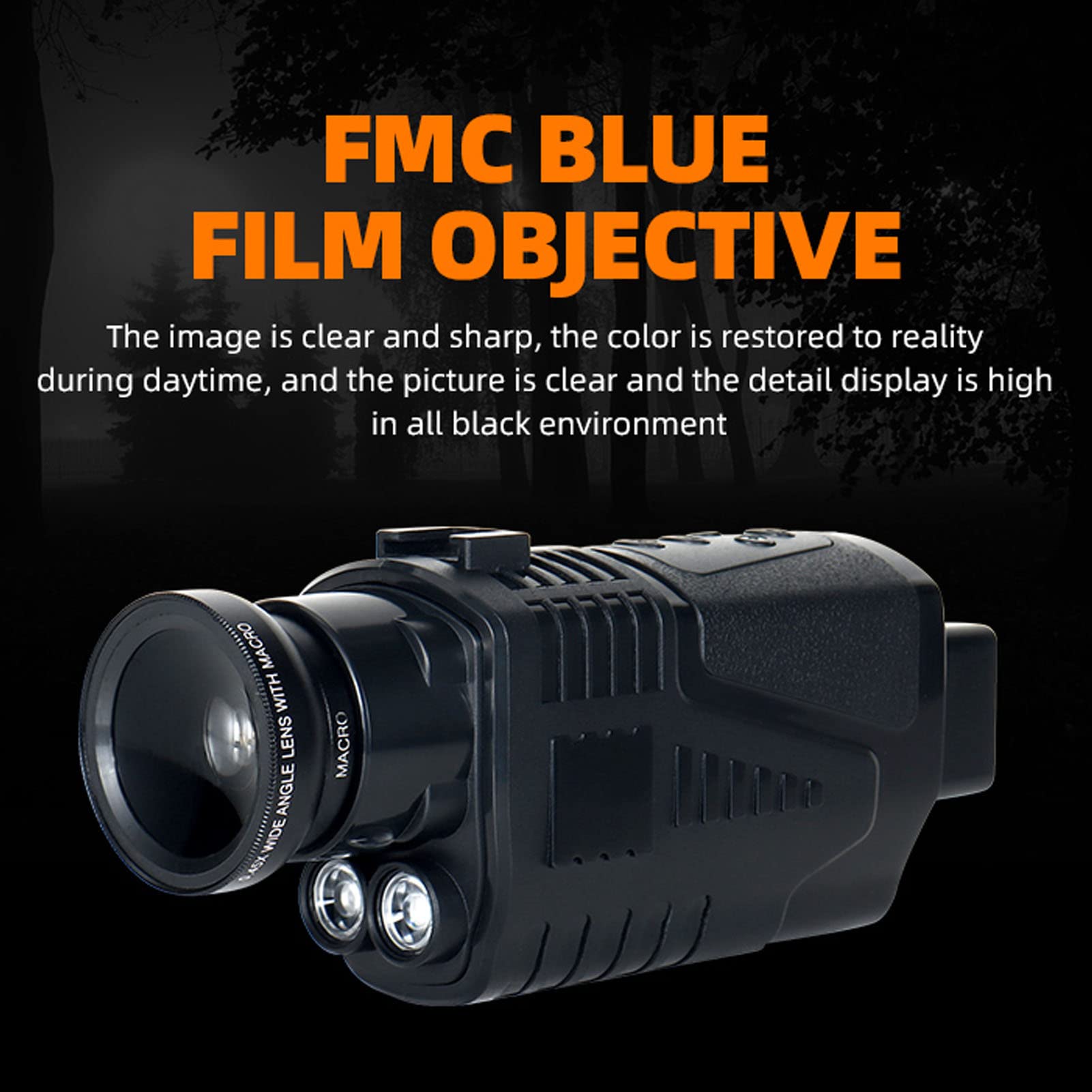Digital Night Vision Monocular, 1.5 in TFT HD 1080P Display 24MP Digital Camera Recorder 5X Digital Zoom - Image 2