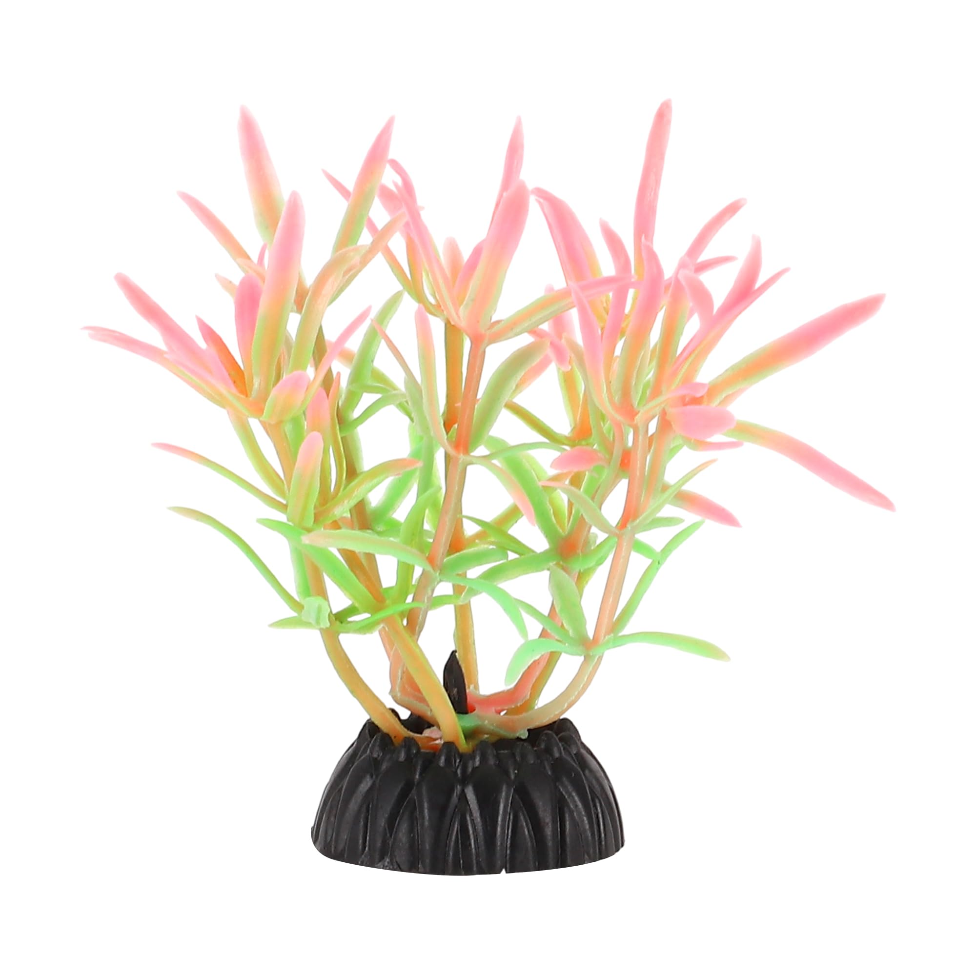 CAPASTEC Plastic Aquarium Plants, Small Aquarium Plastic Plants, Pink Green, Pink, Green