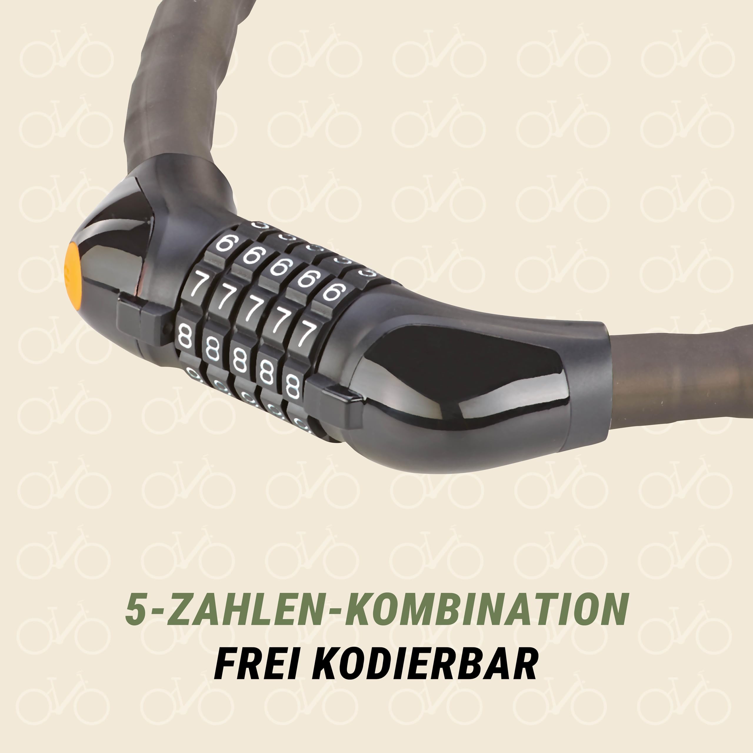 prophete fahrradschloss einstellen Fahrradschloss/Kabelschloss Panzerkabelschloss, 5-stellige frei kodierbare Zahlenkombination, LED-Zahlenwalze, 100 cm Länge, smoke-transparent Sport & Freizeit Category:Fahrradhandschuhe_Sommer Größe:49cm Ezitruz Teedosen Klassische Eckige,
