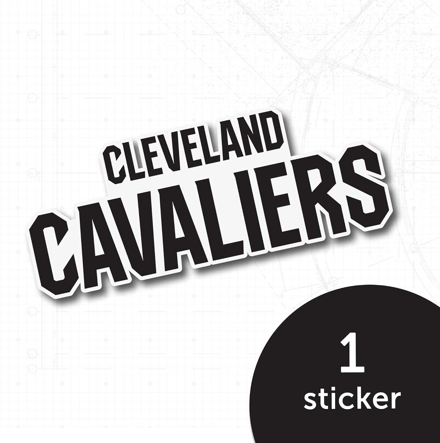 Desert Cactus Cleveland Cavaliers Sticker NBA Officially Licensed Vinyl Decal Laptop Water Bottle Car Scrapbook (Individual 5)