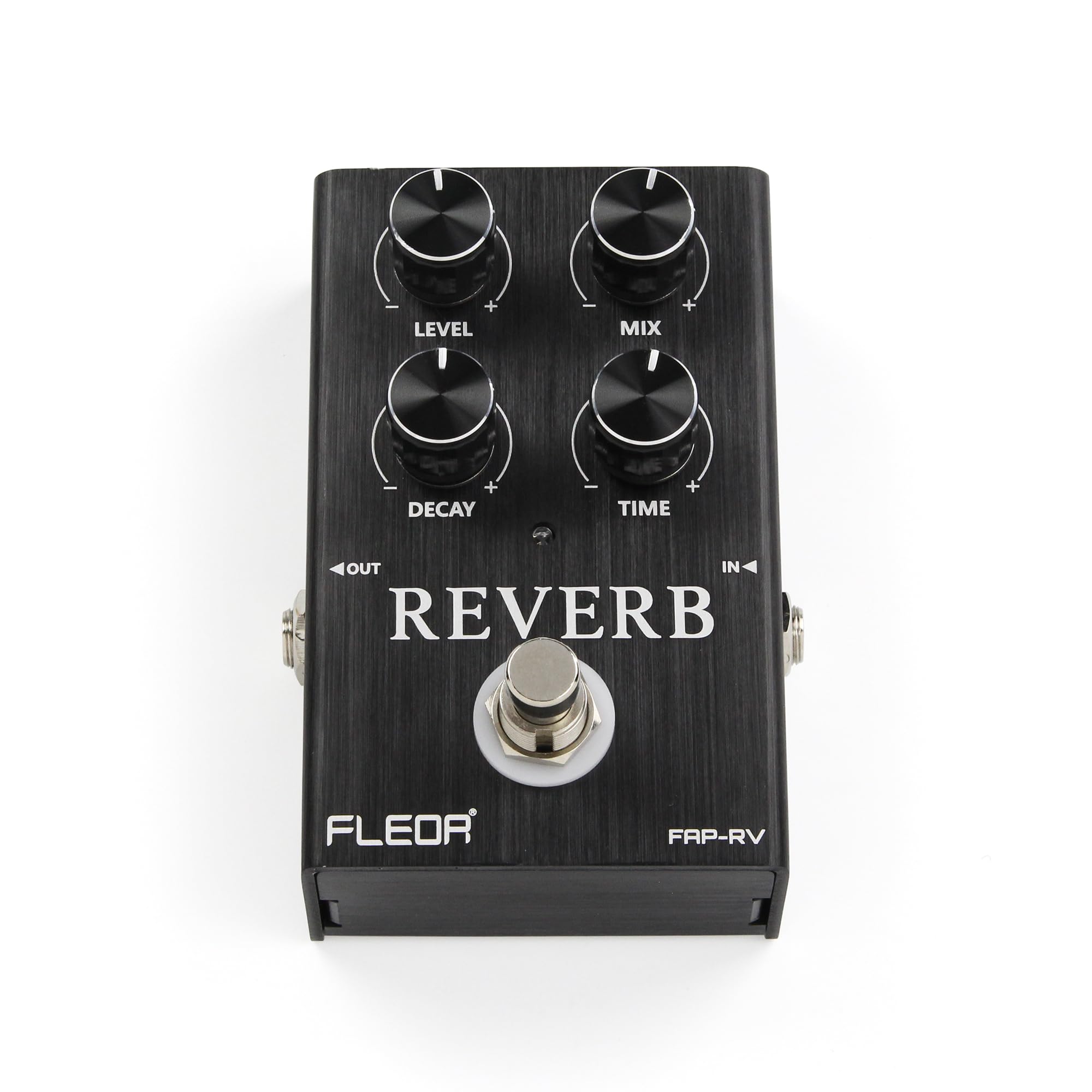FLEOR Pedal de reverberación de voz analógica, efectos de reverberación ambiental cálidos con decadencia suave, pedal de guitarra True Bypass para guitarra eléctrica, bajo y sintetizador