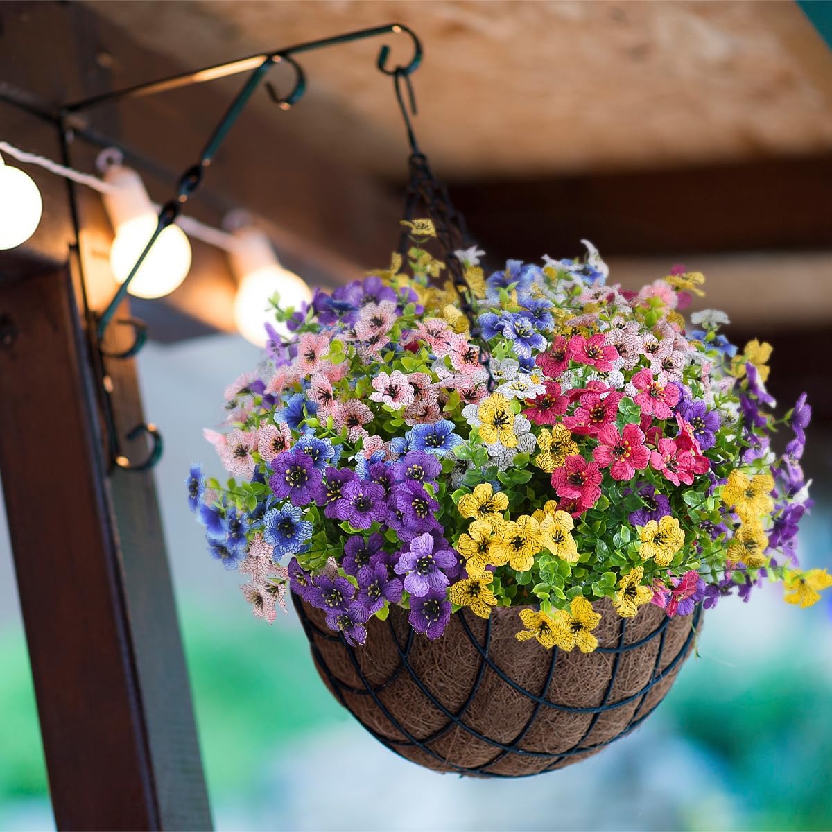 Prplet Artificial Daisy Flowers - Realistic Outdoor & Indoor Decor -8