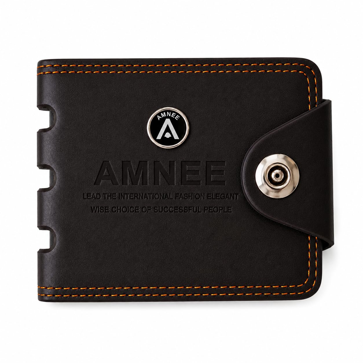 men casual, ethnic, evening/party, formal, travel brown artificial leather wallet (6 card slots)-men’s wallet and card holder with secure storage