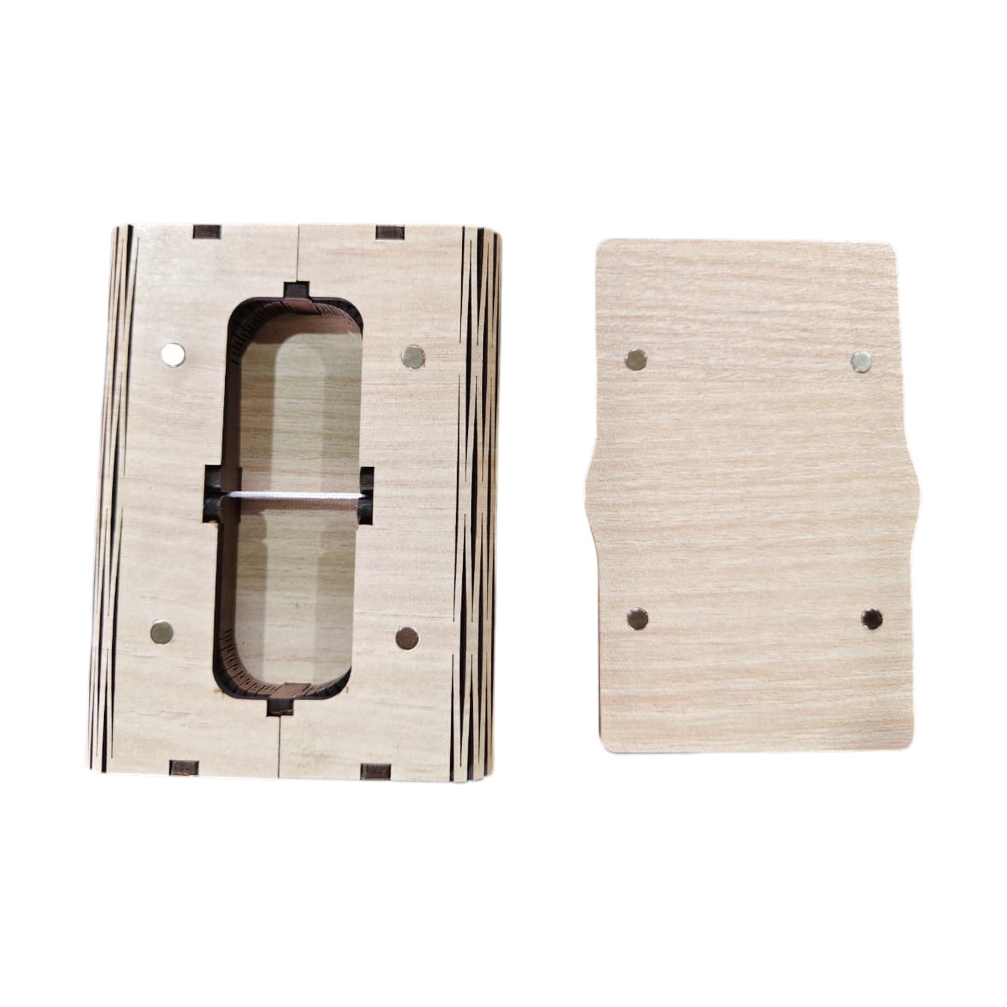 Wooden Pen Drive Holder Box | Wooden USB Storage Case | Flash Drive Organizer | Elegant USB Box for Wedding Photography, Corporate Gifts & Client Delivery (White, Pack of 3)-picture-30
