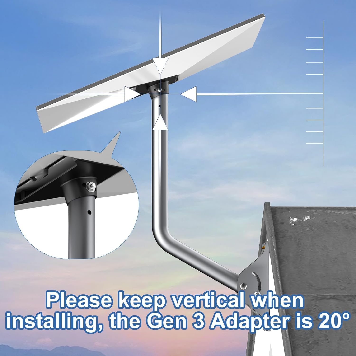 Supporto Da Parete Per Antenna Starlink, In Metallo, Regolabile, Migliora La Ricezione Del Segnale, Installazione Facile, Per Esterno