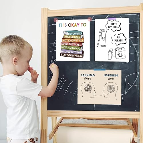 Miniatura 5 de arricraft 1 póster de salud mental, póster de ayuda para hablar, decoración de terapia, asesoramiento, decoración de oficina, pintura, rectangular,