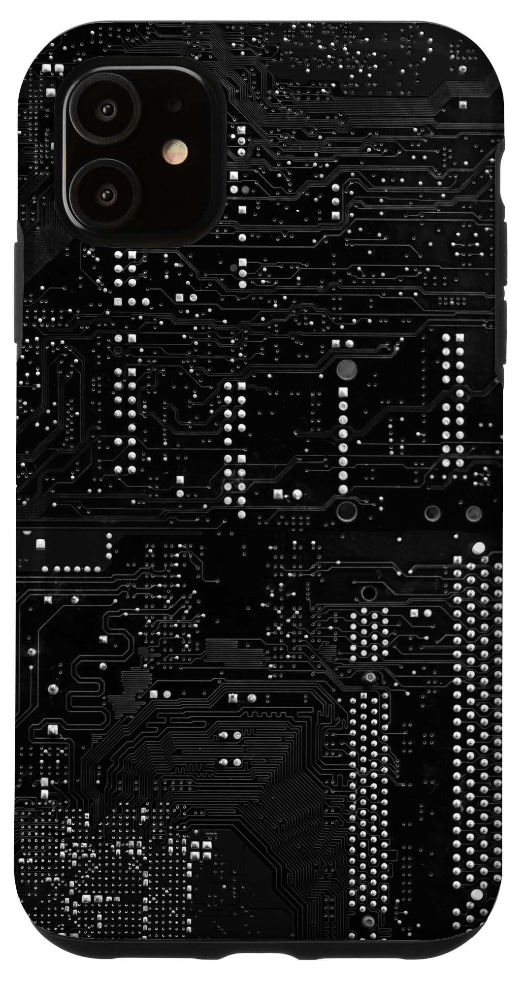iPhone 11 Motherboard Microchip Circuit Black IT Computer Background Case