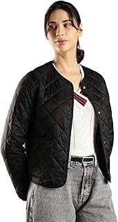 tommy hilfiger Regular Fit Nylon Round Neck Quilted Jacket-picture-38