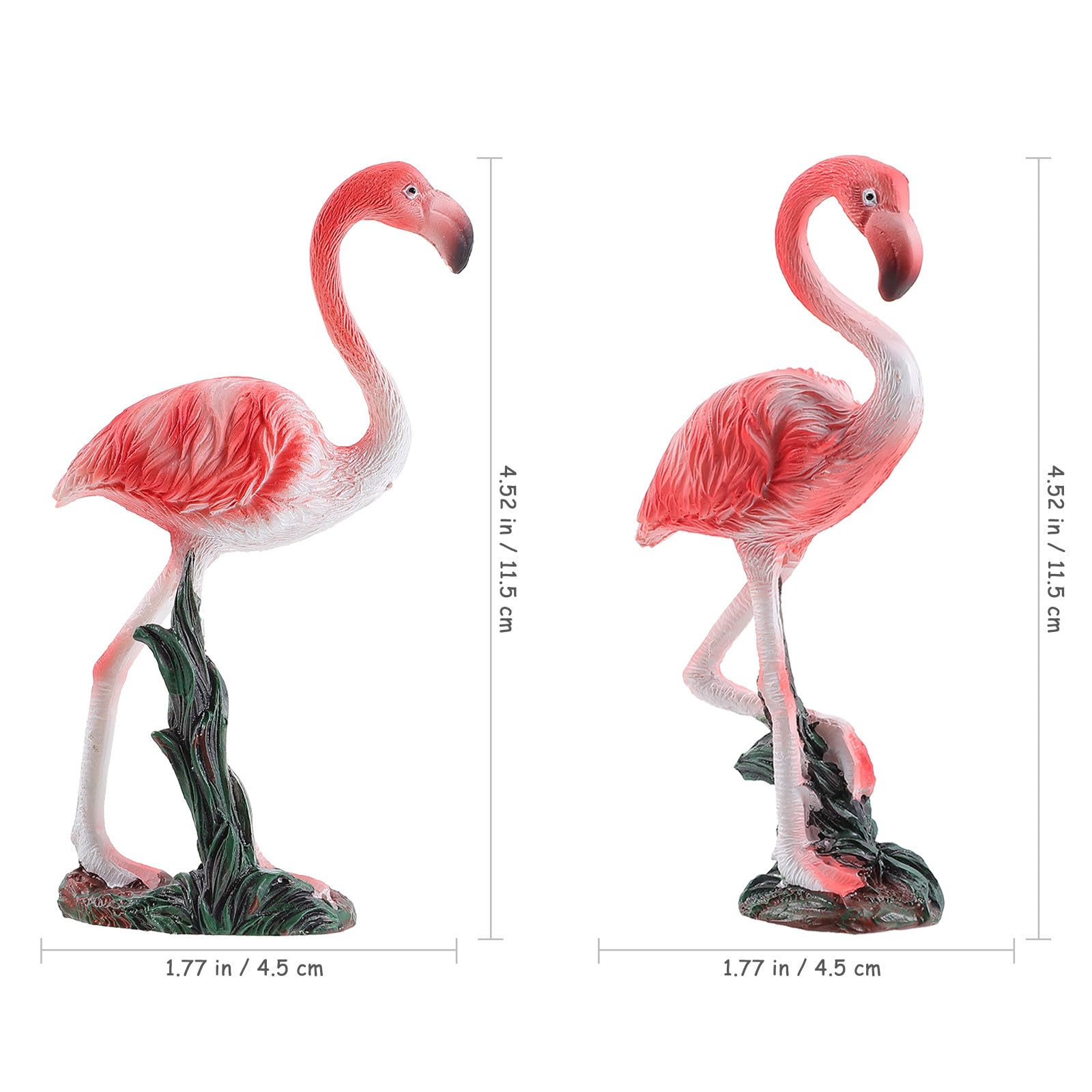 Toyvian Decorazione per Esterno Fenicottero in Resina 2 Pezzi, Facile da Installare, per Aree Verdi e Feste di Matrimonio