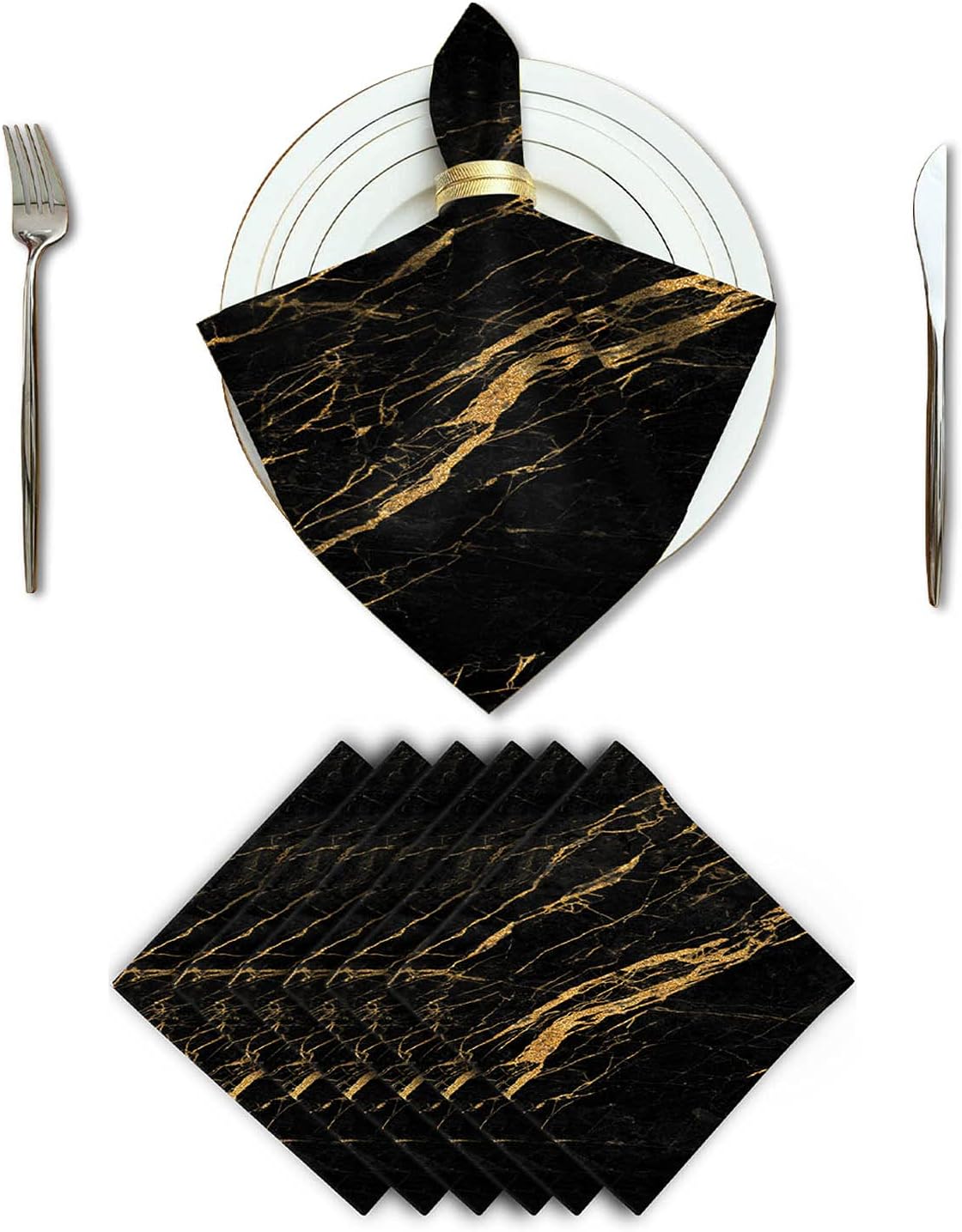 Marbled Napkin Set main image 1
